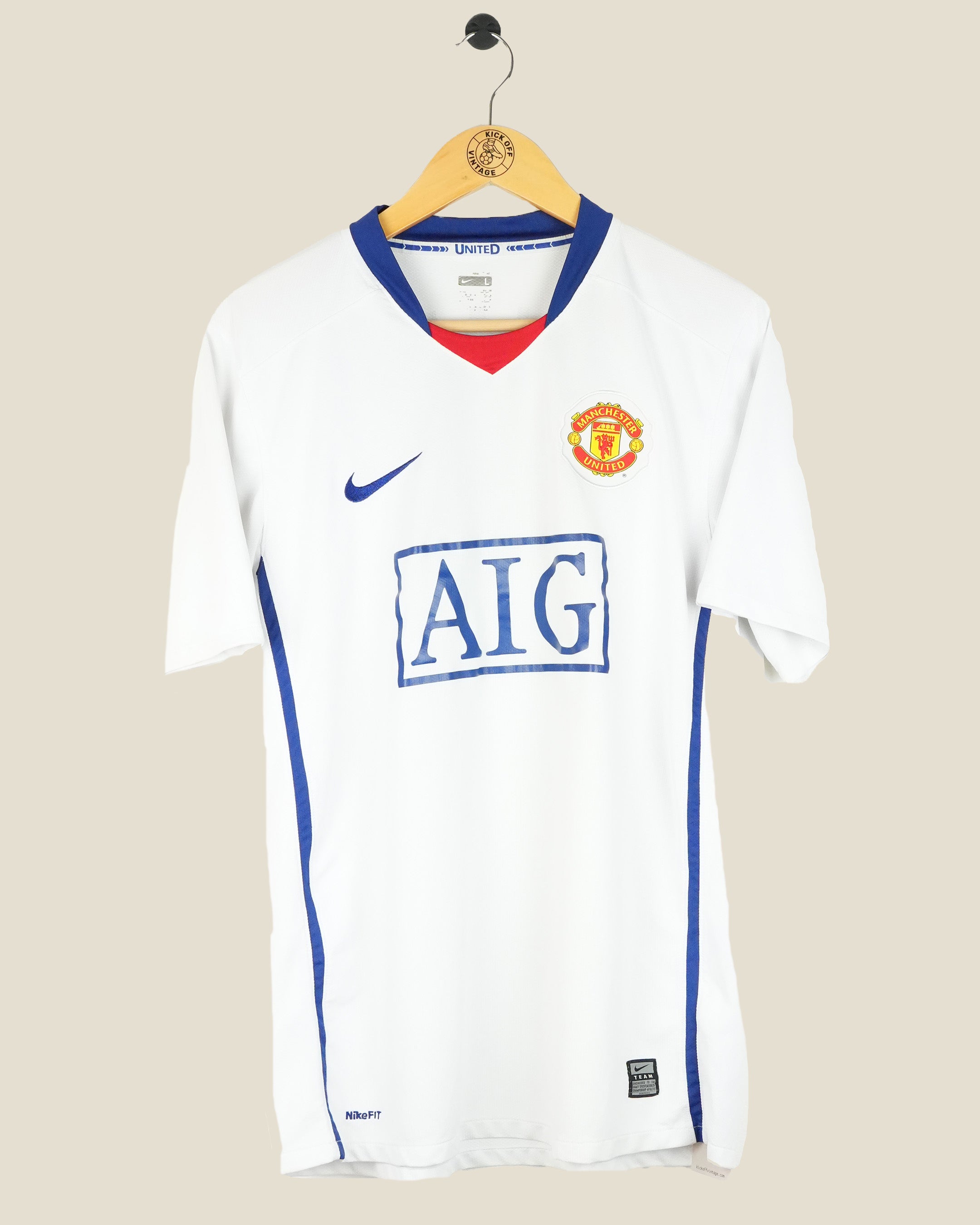 MANCHESTER UNITED 2008/09 RONALDO AWAY SHIRT (L) NIKE