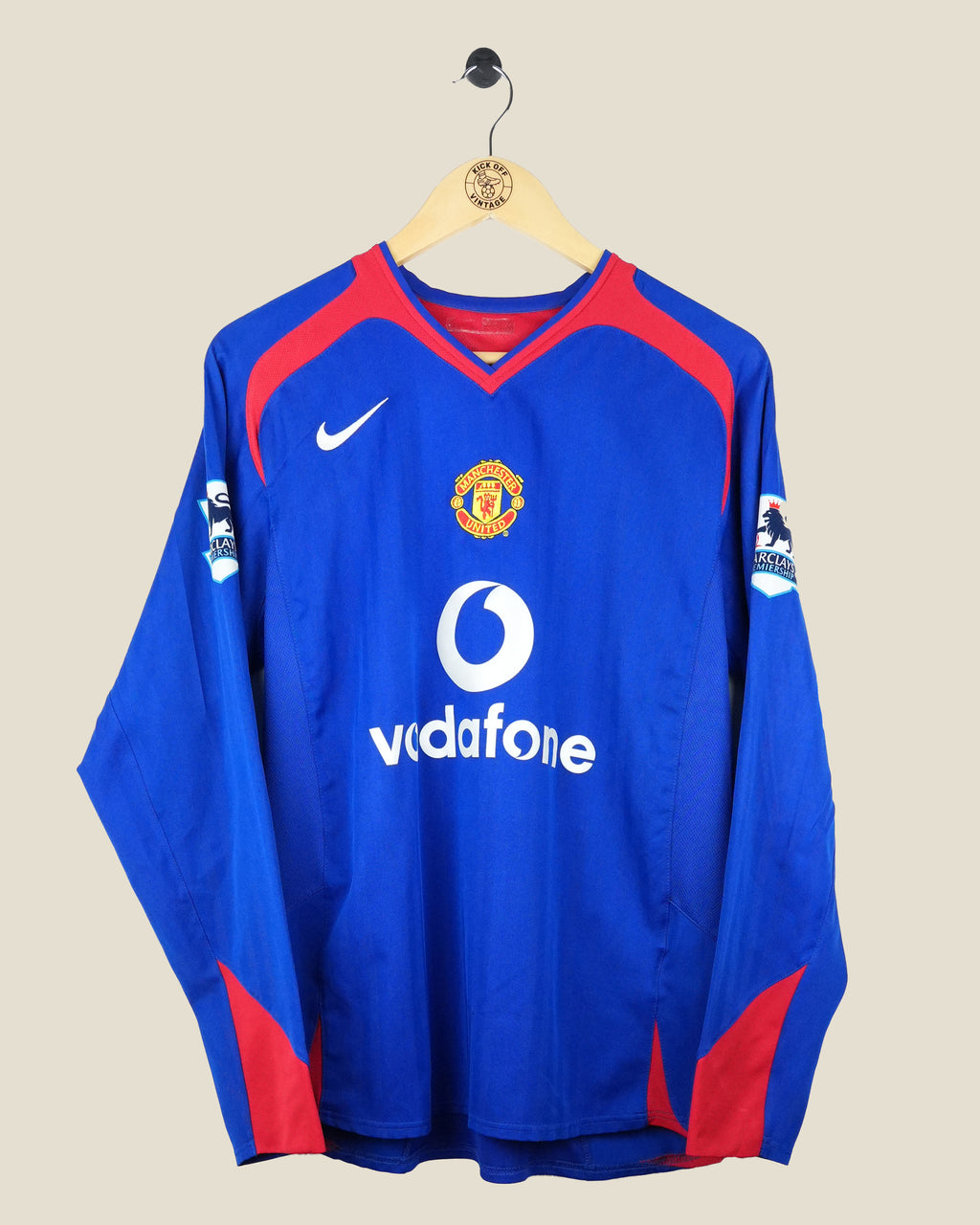 MANCHESTER UNITED 2005/06 RONALDO AWAY L/S SHIRT (M) NIKE