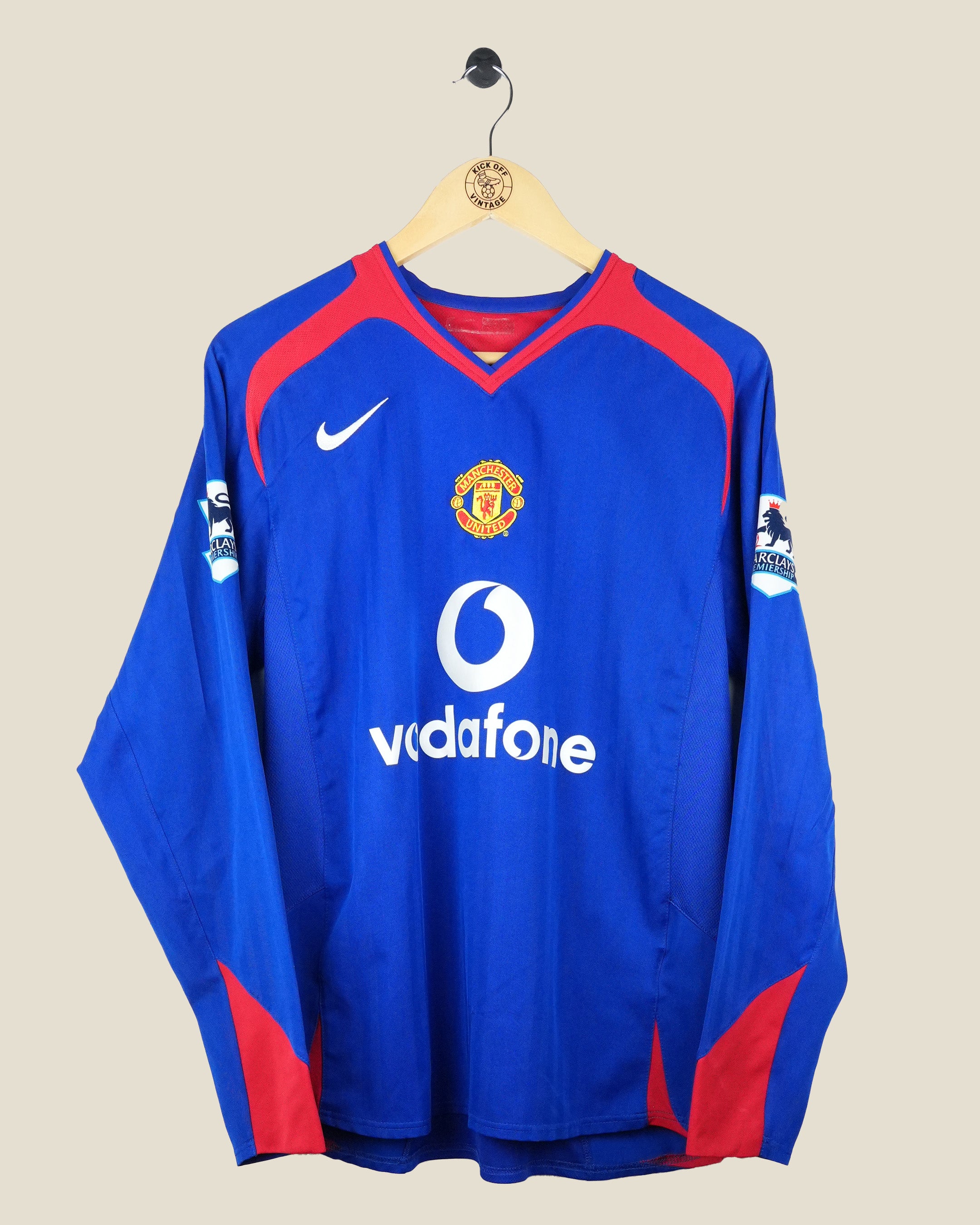MANCHESTER UNITED 2005/06 RONALDO AWAY L/S SHIRT (M) NIKE