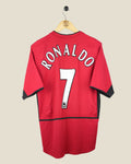 MANCHESTER UNITED 2003/04 RONALDO HOME SHIRT (M) NIKE