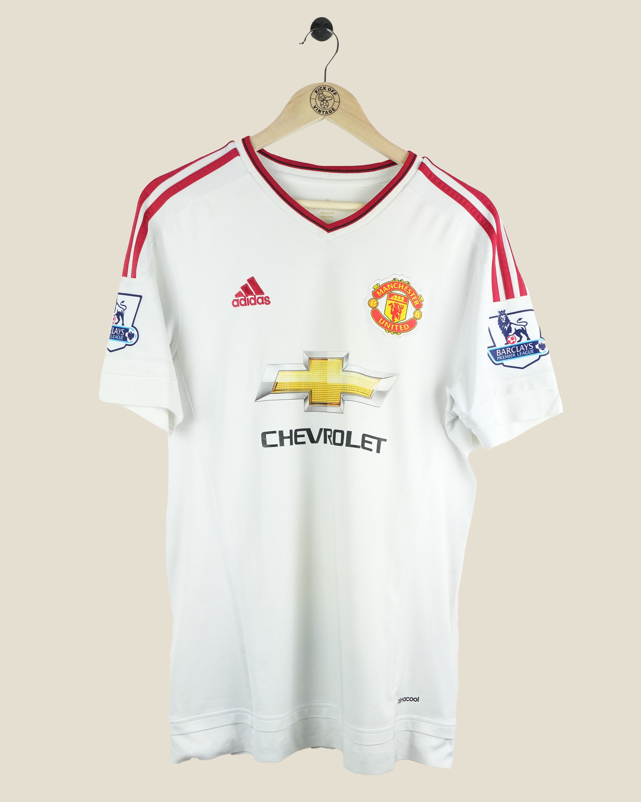 MANCHESTER UNITED 2015/16 ROONEY AWAY SHIRT (M) ADIDAS