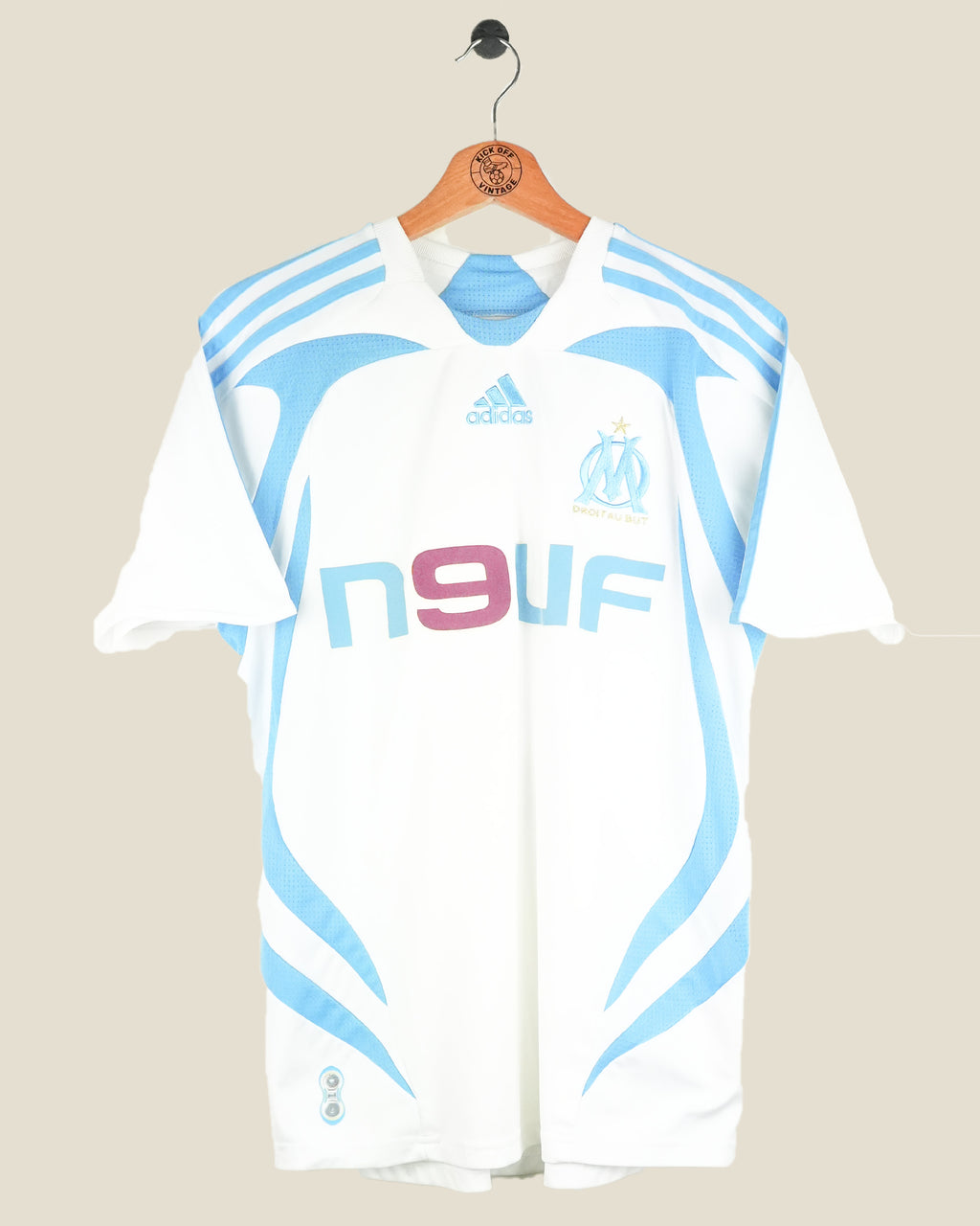 OLYMPIQUE MARSEILLE 2007/08 CISSE HOME SHIRT (S) ADIDAS