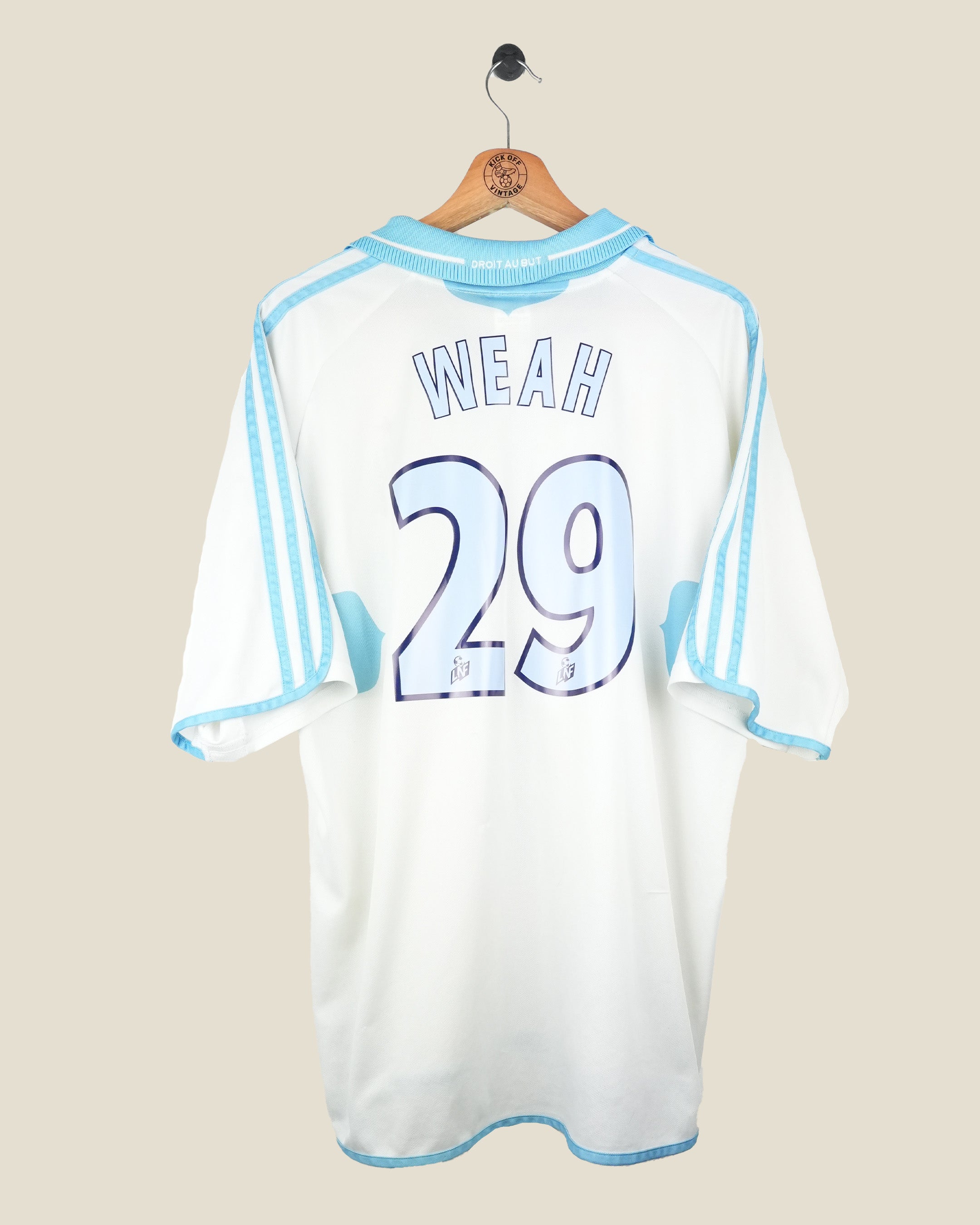 OLYMPIQUE MARSEILLE 2000/01 WEAH HOME SHIRT (XL) ADIDAS