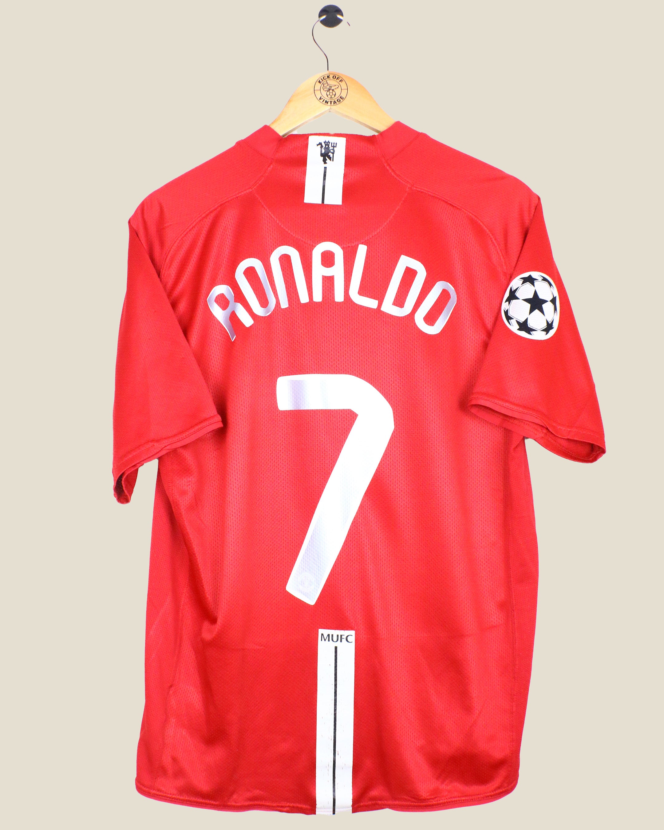 MANCHESTER UNITED 2007/08 RONALDO UCL HOME (L) NIKE