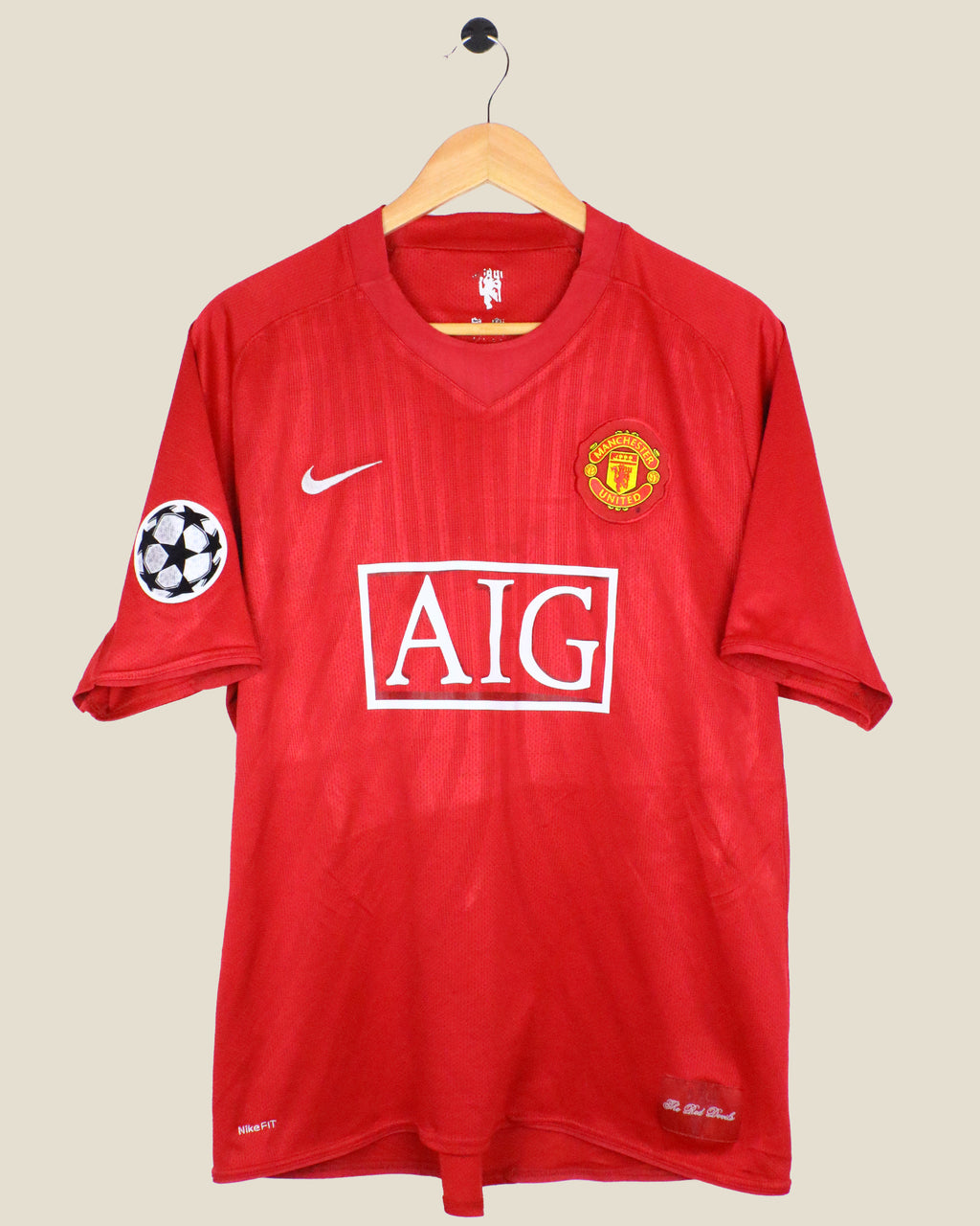 MANCHESTER UNITED 2007/09 RONALDO UCL HOME (XL) NIKE
