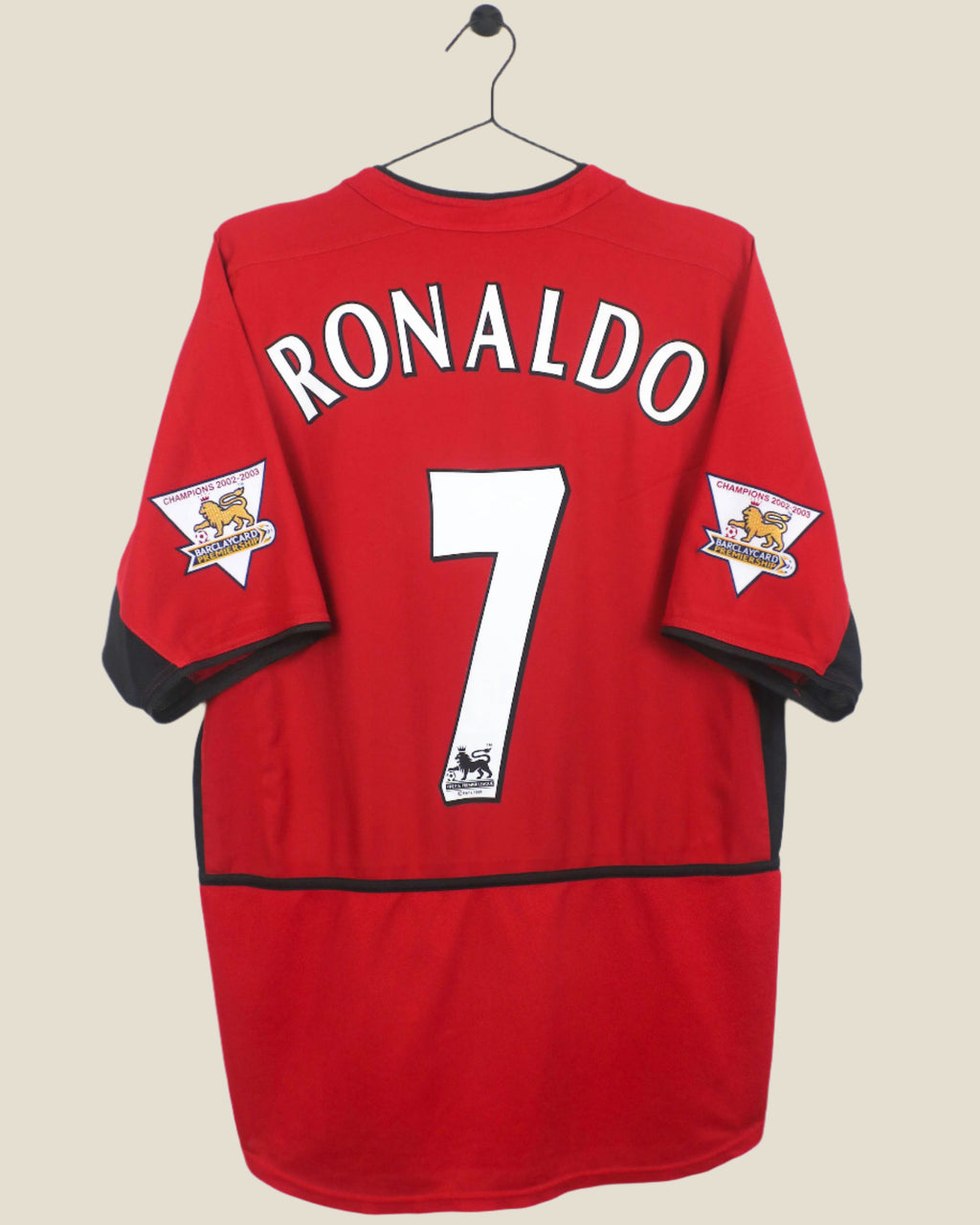 MANCHESTER UNITED 2003/04 RONALDO #7 HOME SHIRT (L) NIKE