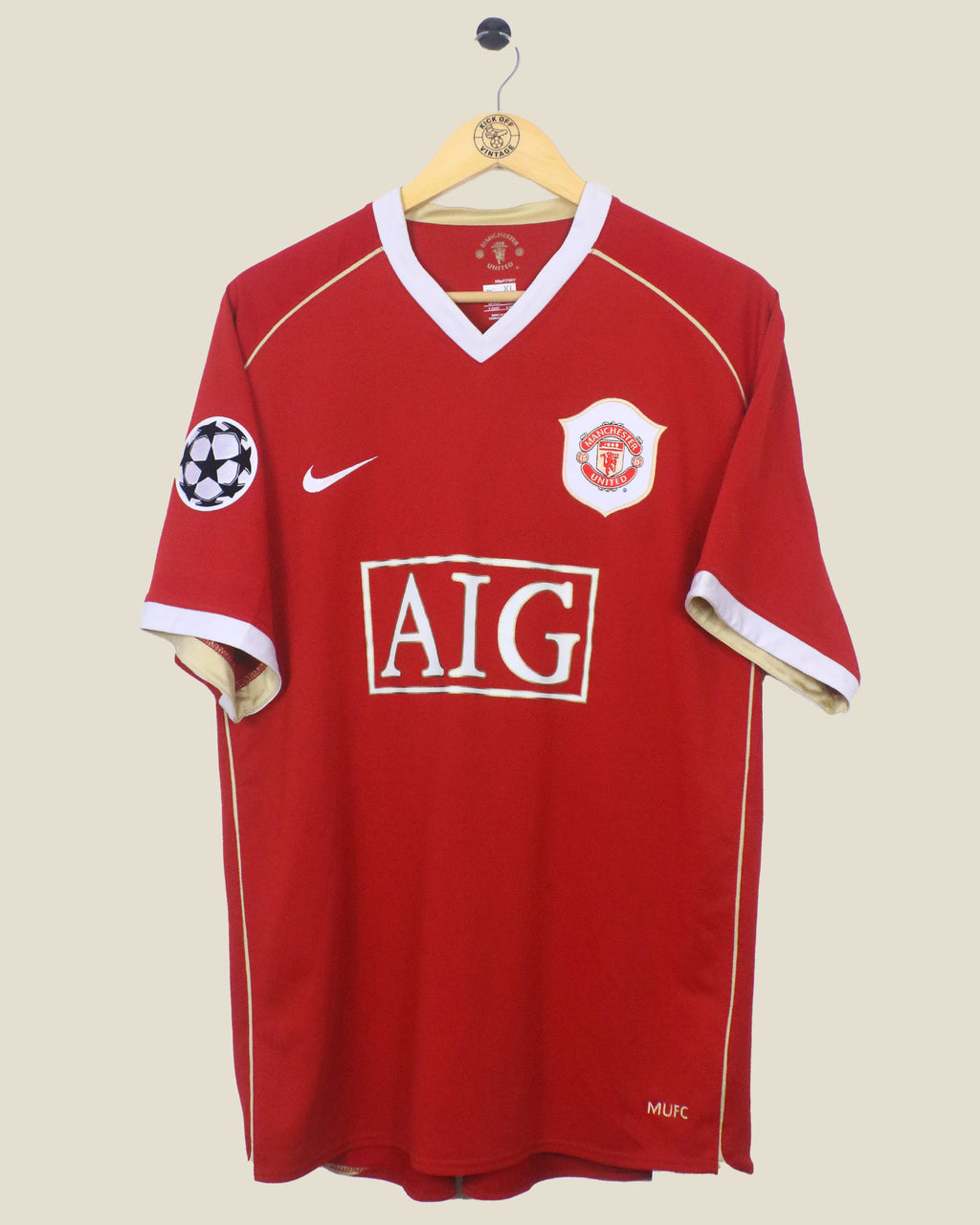 MANCHESTER UNITED 2006/07 RONALDO UCL HOME (XL) NIKE