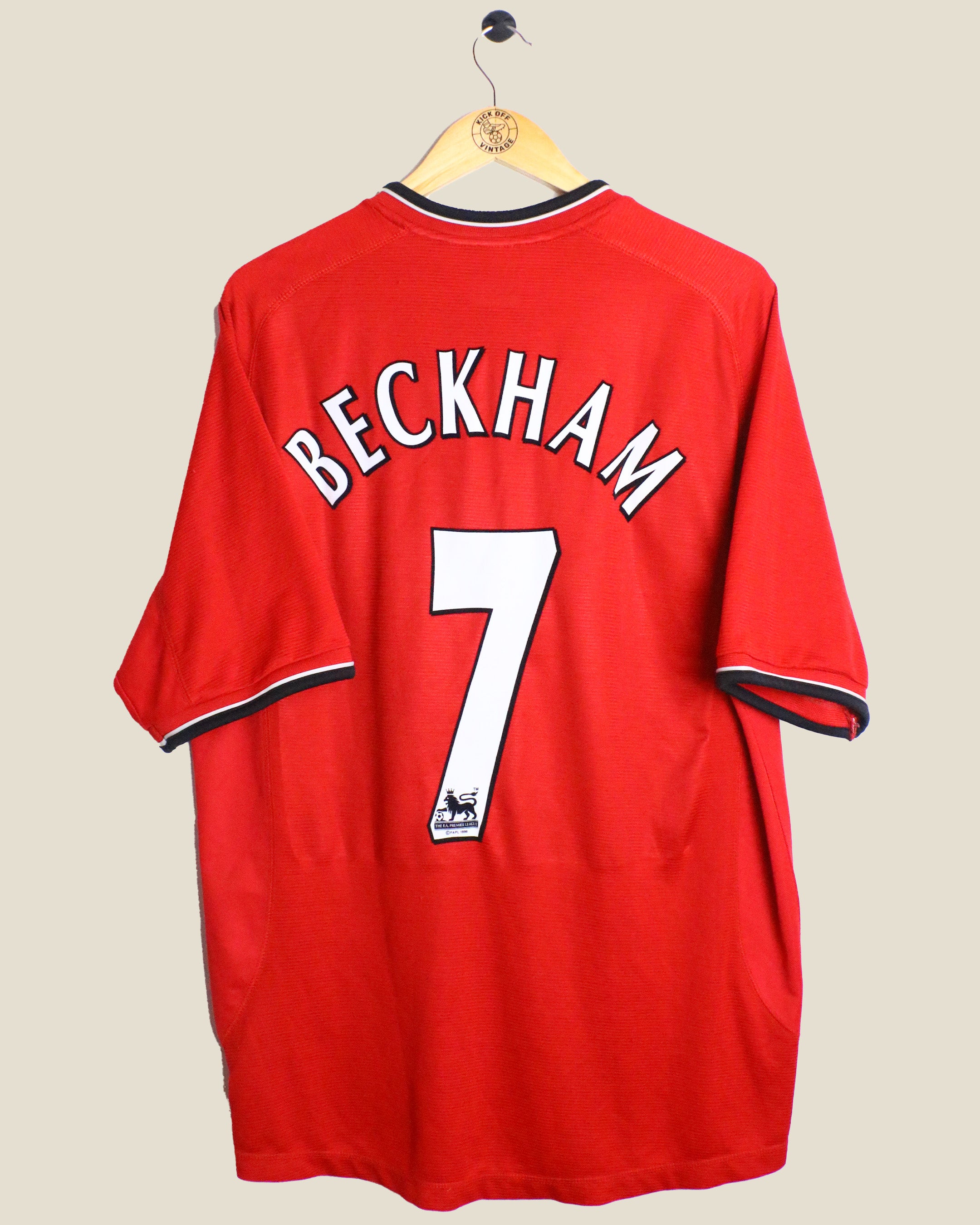 MANCHESTER UNITED 2000/02 BECKHAM HOME (XL) UMBRO