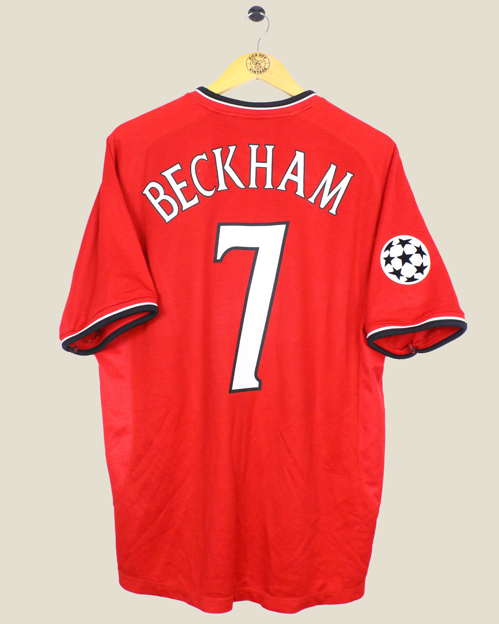 MANCHESTER UNITED 2000/01 BECKHAM UCL HOME (L) UMBRO