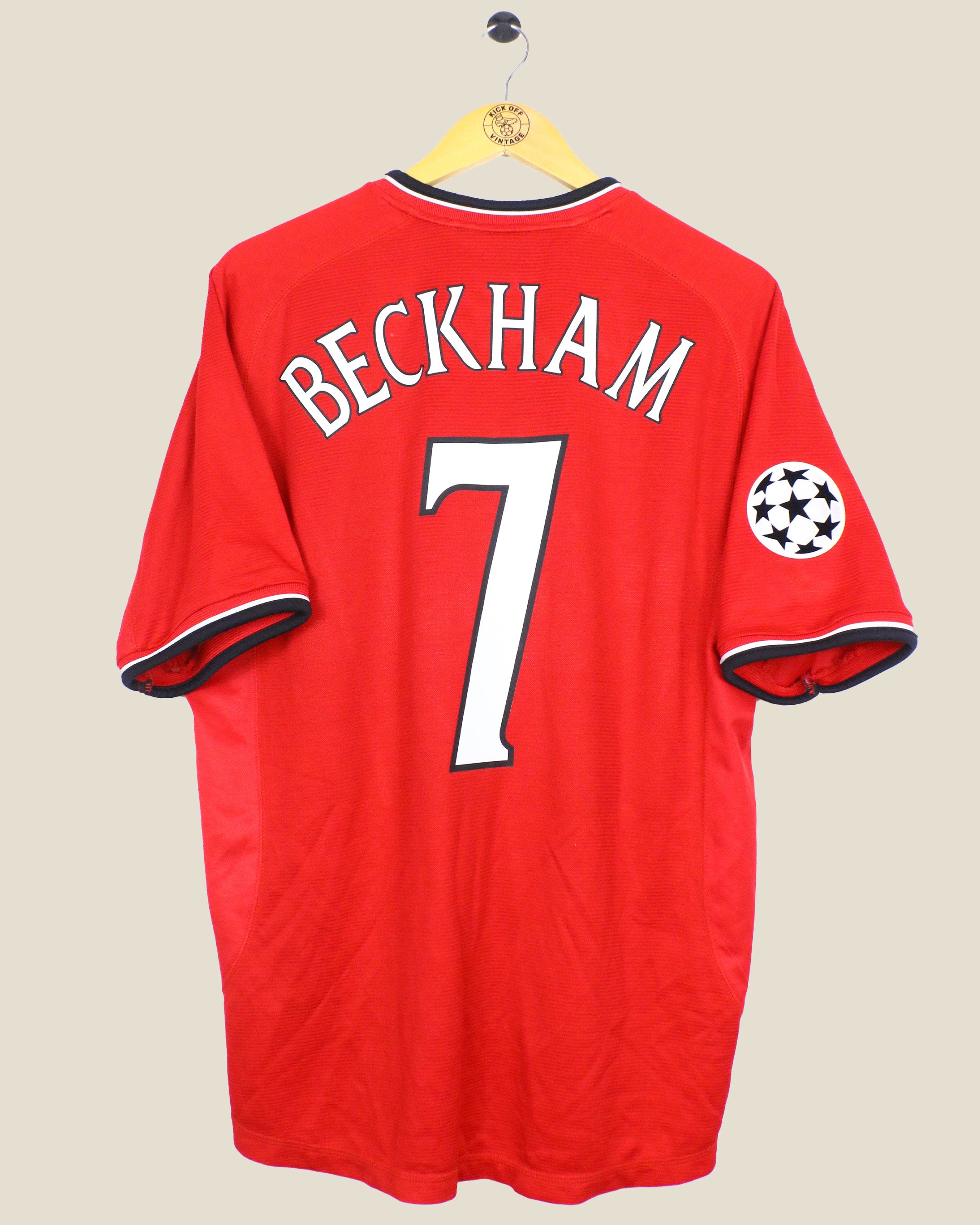 MANCHESTER UNITED 2000/01 BECKHAM UCL HOME (L) UMBRO