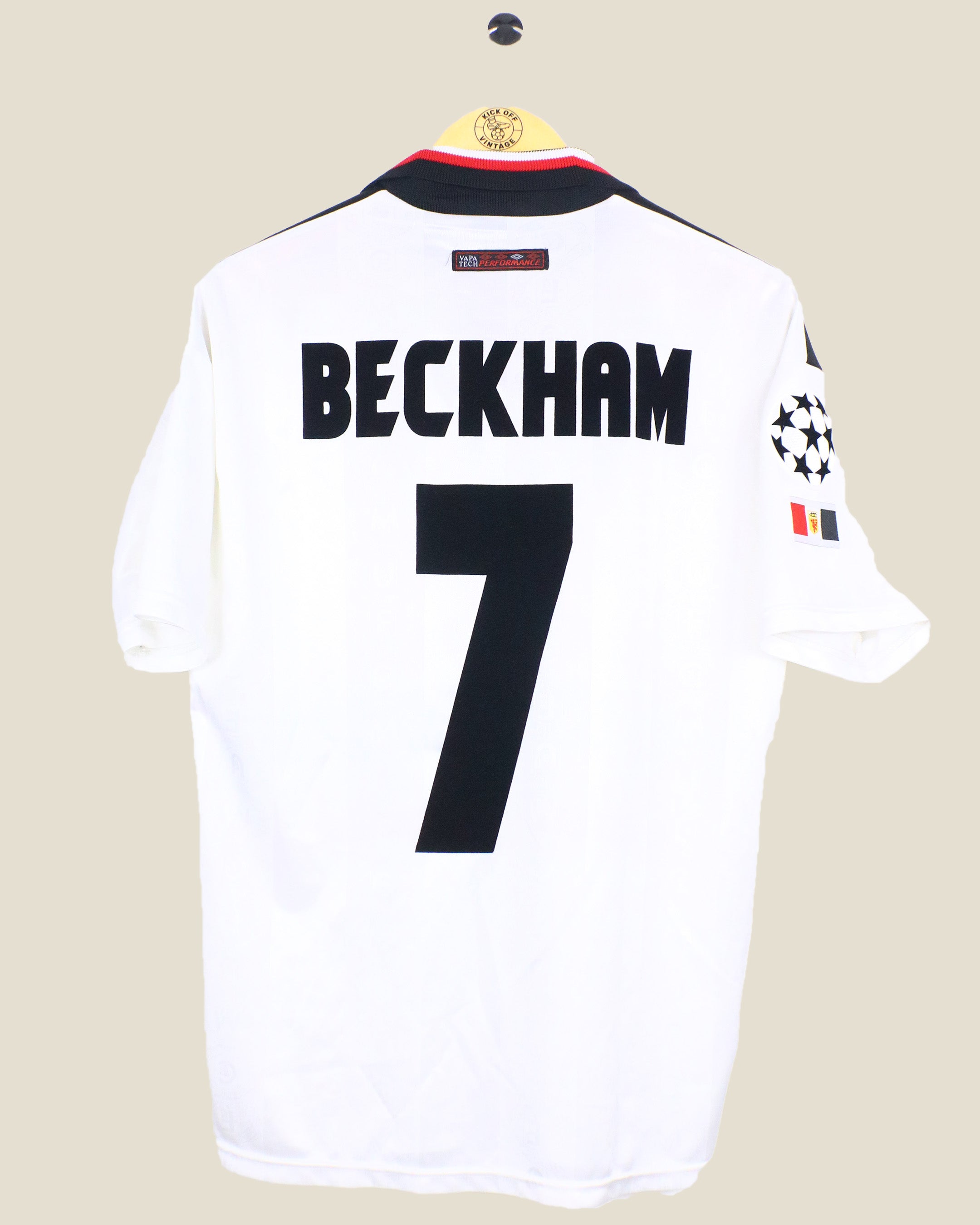 MANCHESTER UNITED 1997/98 BECKHAM UCL AWAY (M) UMBRO