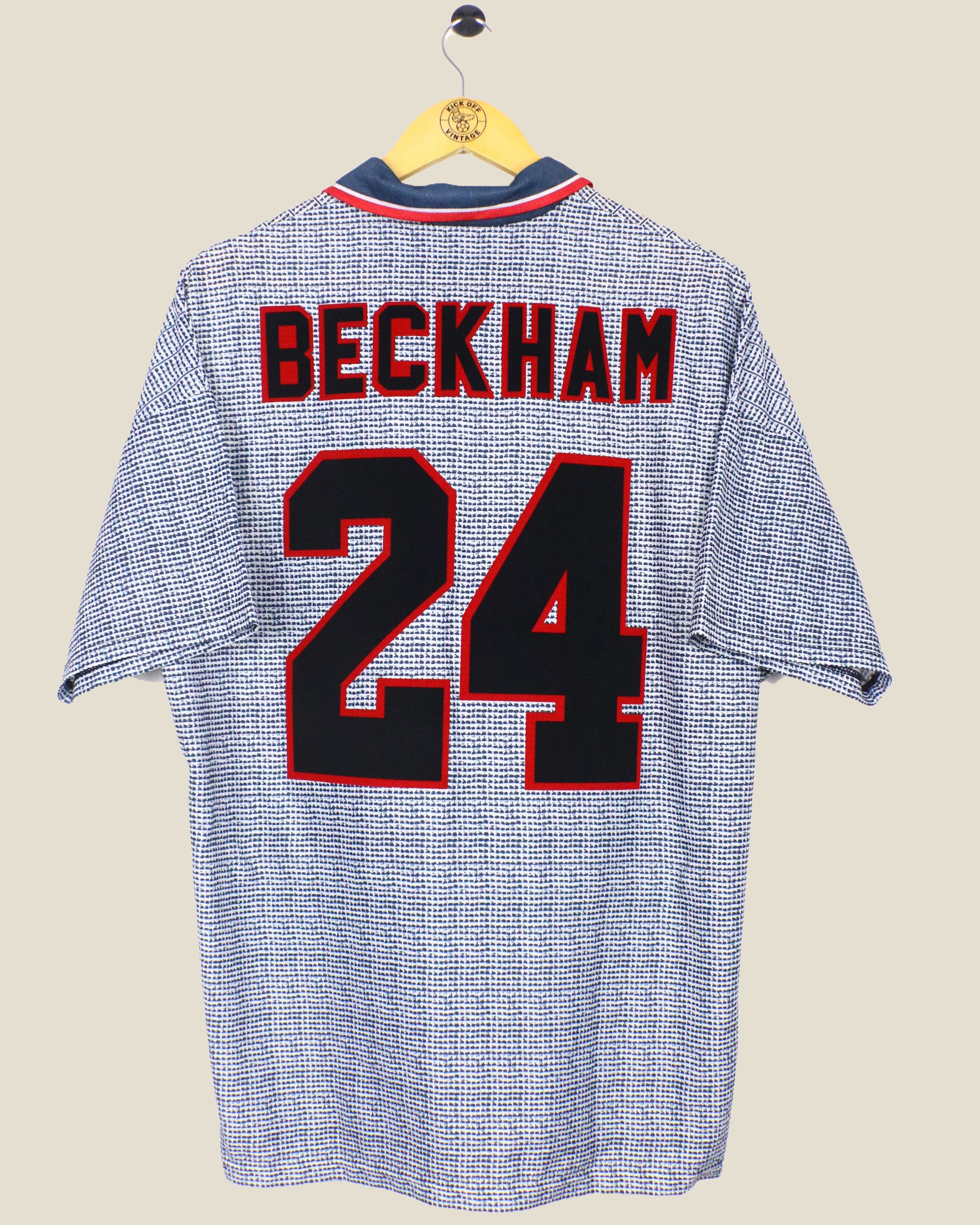MANCHESTER UNITED 1995/96 BECKHAM AWAY SHIRT (L) UMBRO