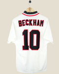 MANCHESTER UNITED 1996/97 BECKHAM AWAY SHIRT (M) UMBRO