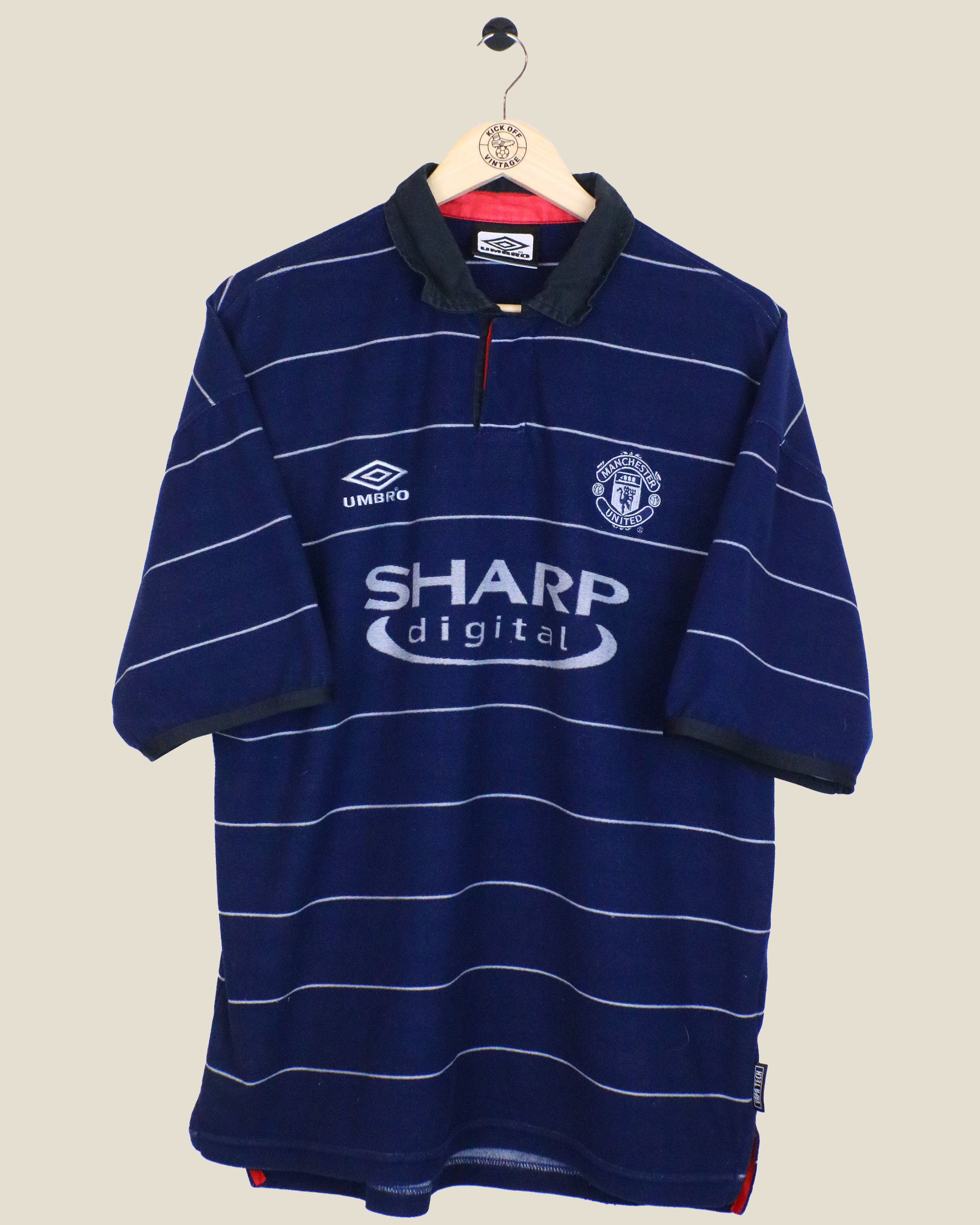 MANCHESTER UNITED 1999/00 BECKHAM AWAY (L) UMBRO