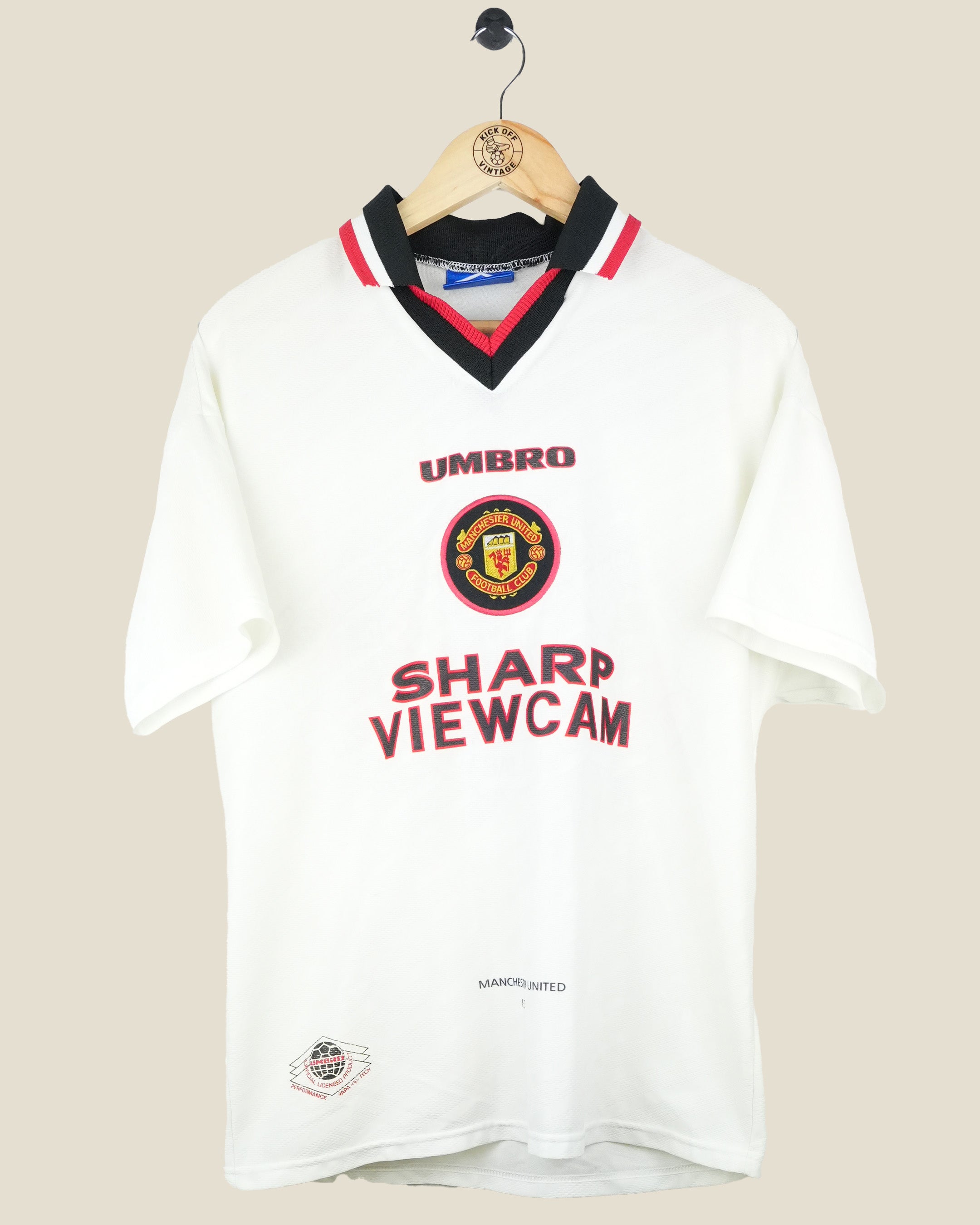 MANCHESTER UNITED 1996/97 BECKHAM AWAY SHIRT (M) UMBRO