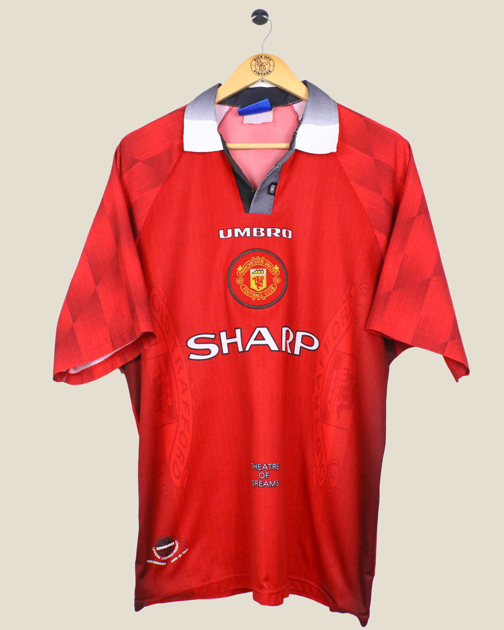 MANCHESTER UNITED 1996/98 HOME (XL) UMBRO
