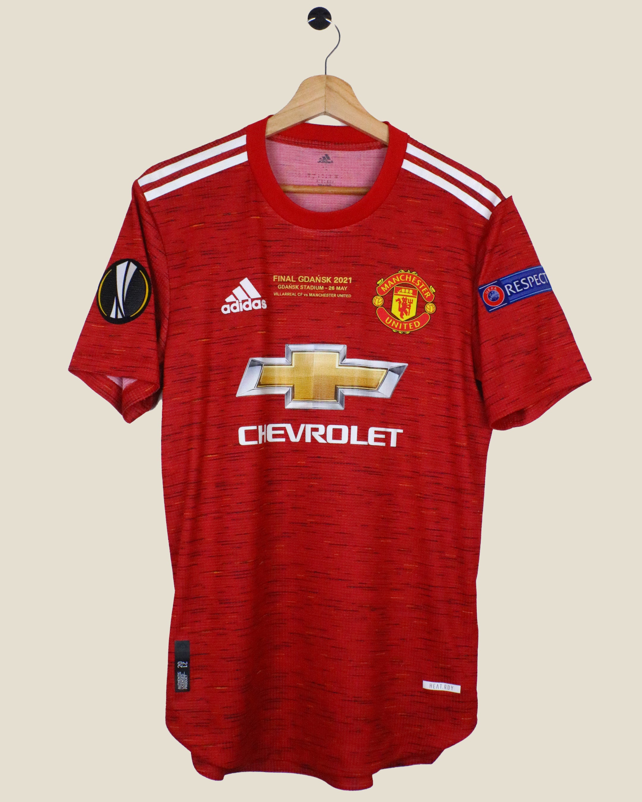 MANCHESTER UNITED 2020/21 BRUNO #18 UEL FINAL HOME (S) ADIDAS