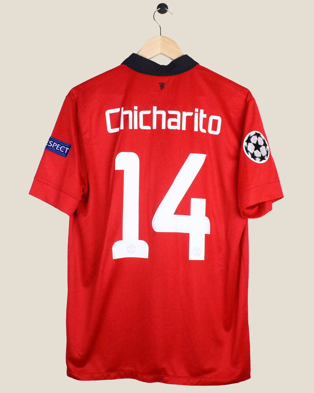 MANCHESTER UNITED 2013/14 CHICHARITO #14 UCL HOME (L) NIKE