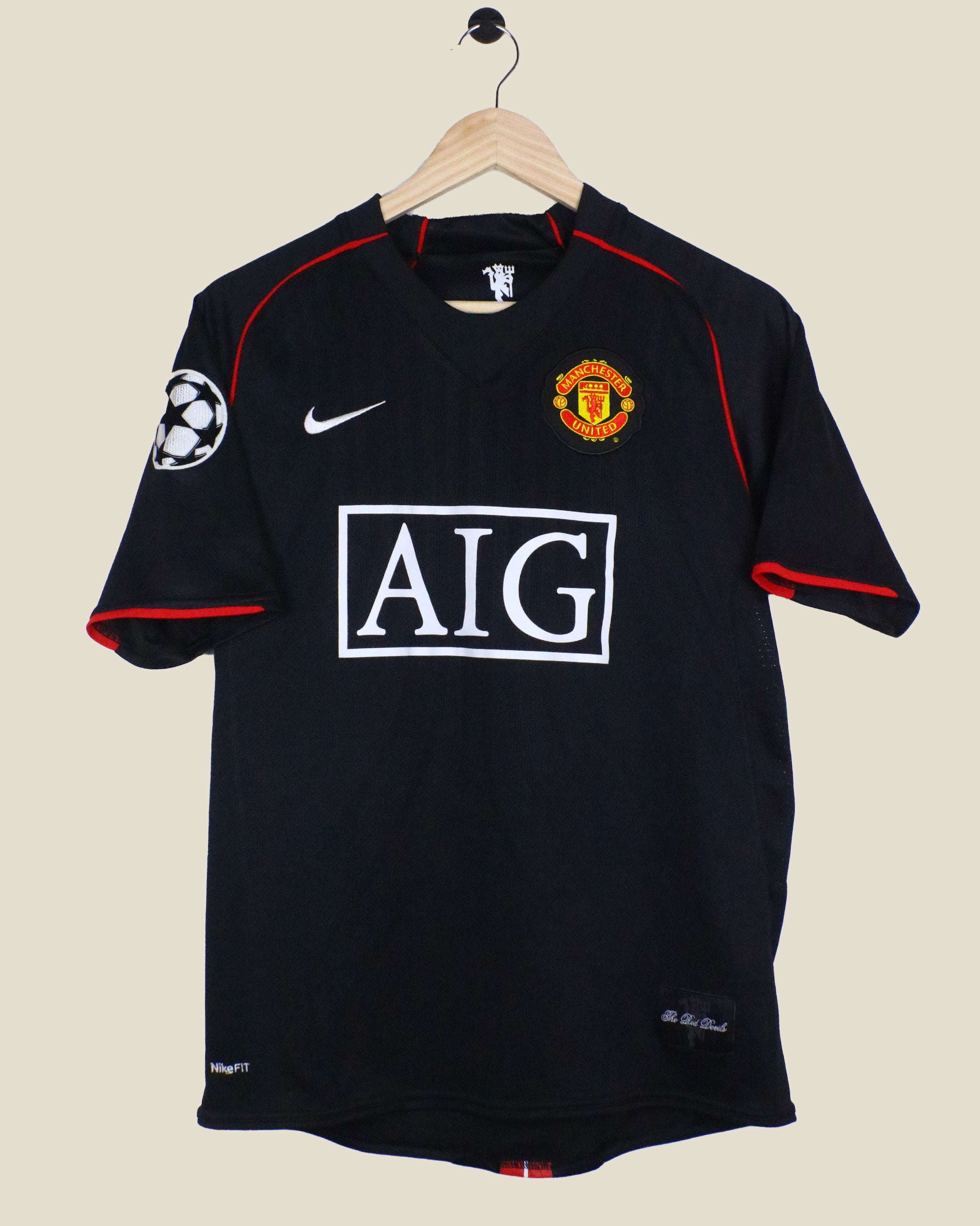 MANCHESTER UNITED 2007/08 FERDINAND #5 UCL AWAY (S) NIKE