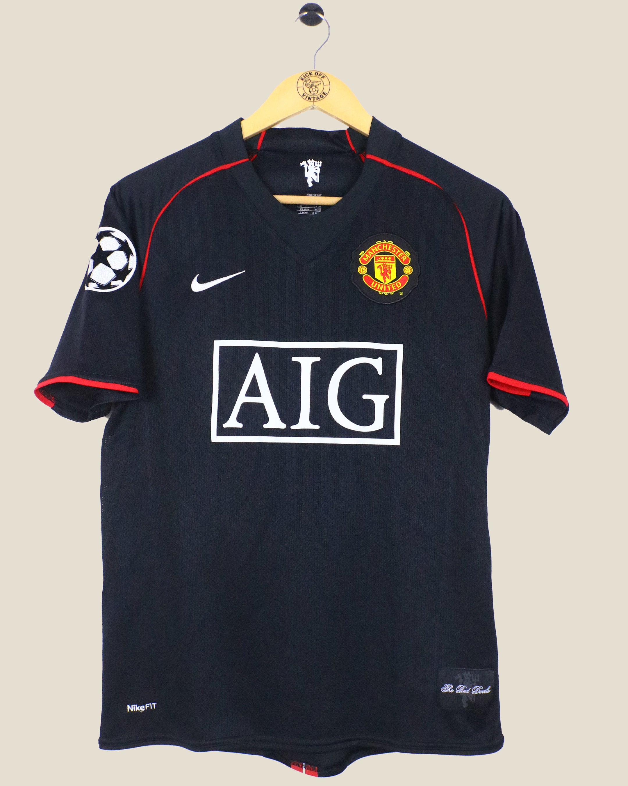 MANCHESTER UNITED 2007/08 FERDINAND #5 UCL AWAY (S) NIKE