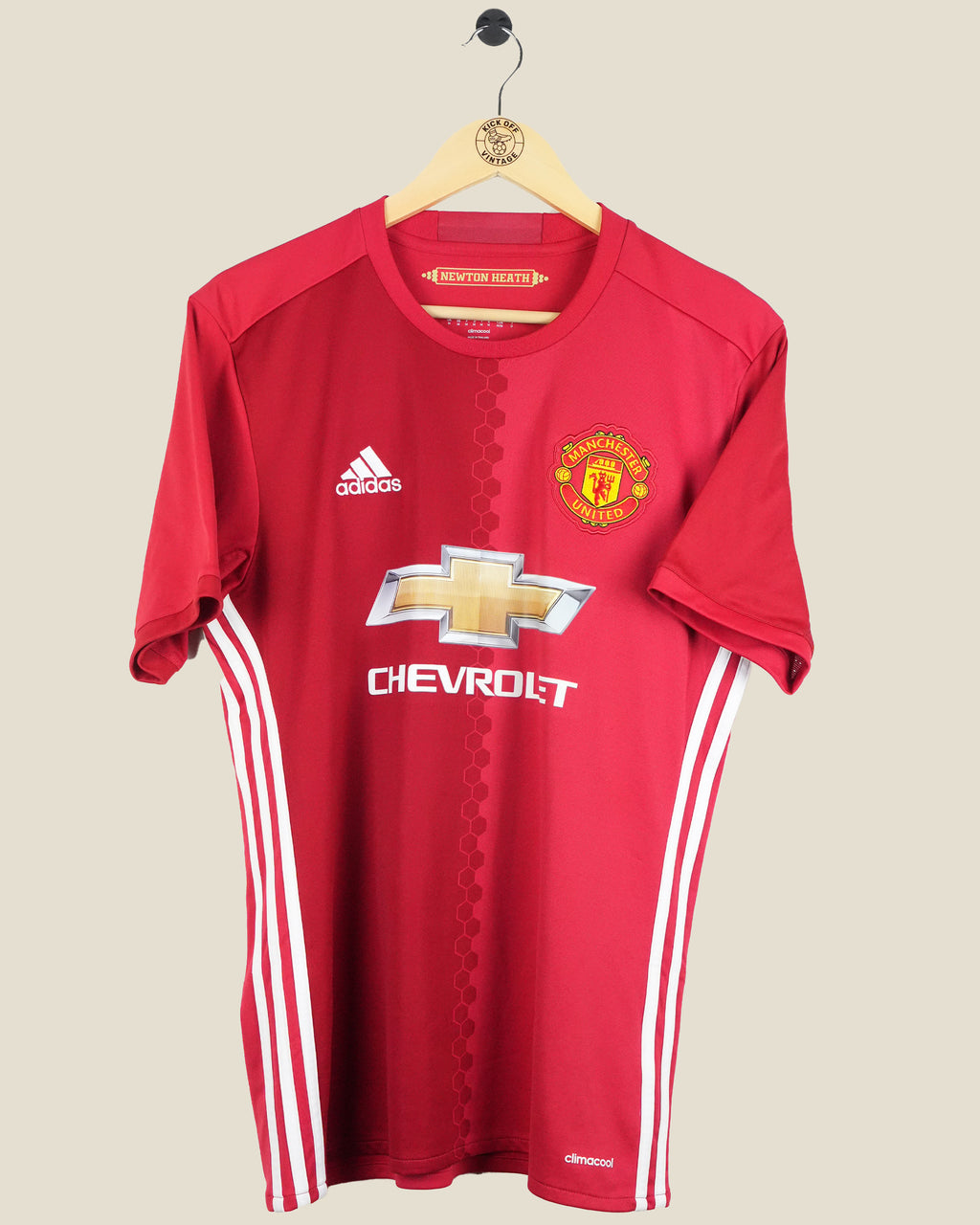 MANCHESTER UNITED 2016/17 IBRAHIMOVIC HOME SHIRT (M) ADIDAS