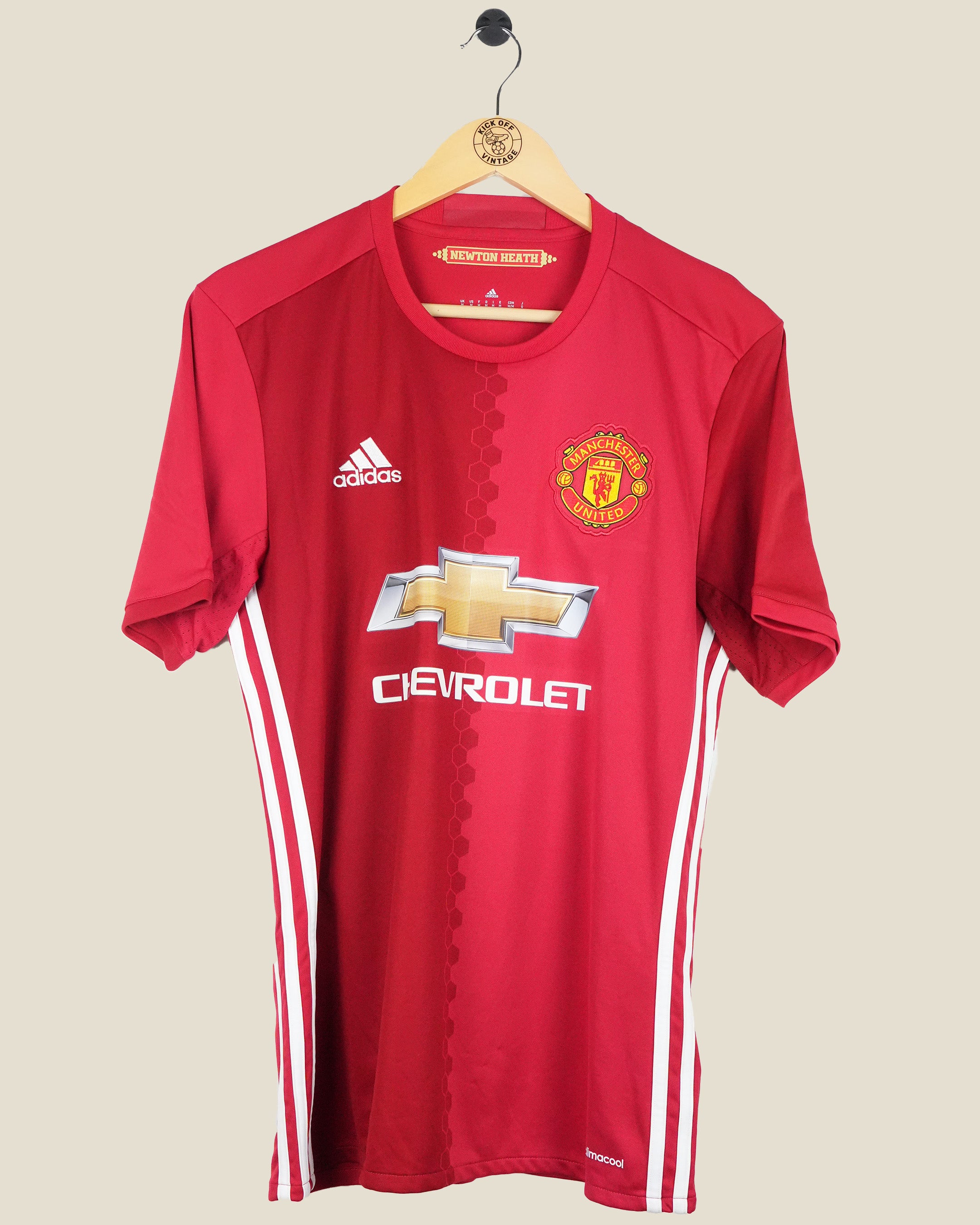 MANCHESTER UNITED 2016/17 MEMPHIS HOME SHIRT (M) ADIDAS