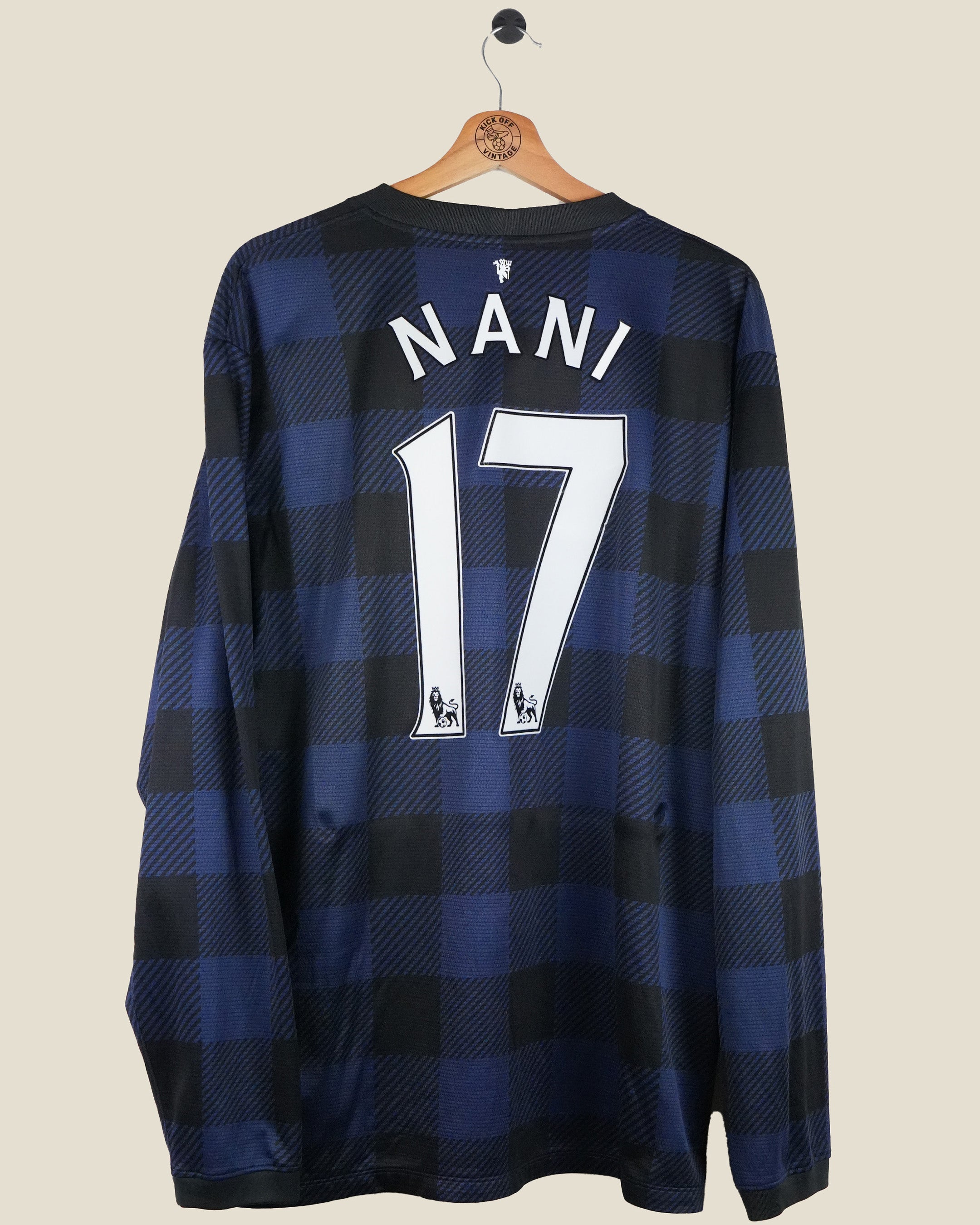 MANCHESTER UNITED 2013/14 NANI AWAY SHIRT L/S (XL) NIKE