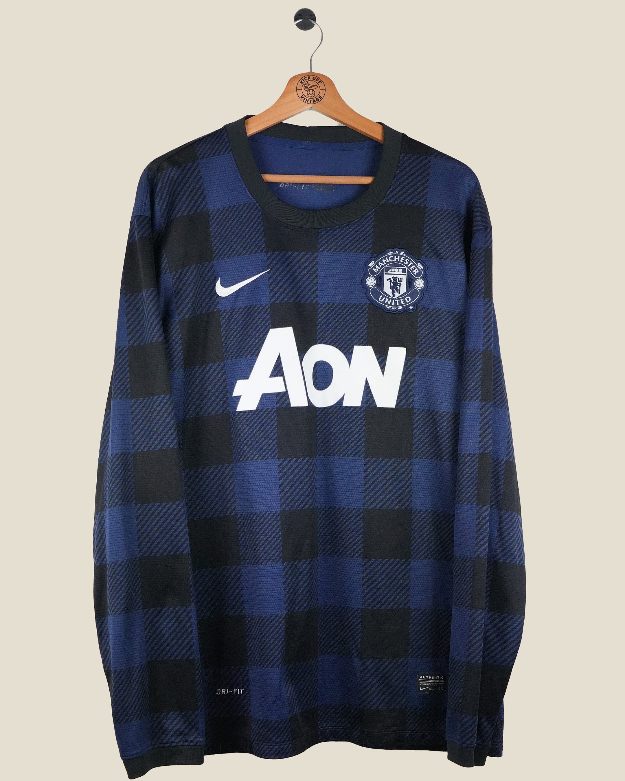 MANCHESTER UNITED 2013/14 NANI AWAY SHIRT L/S (XL) NIKE