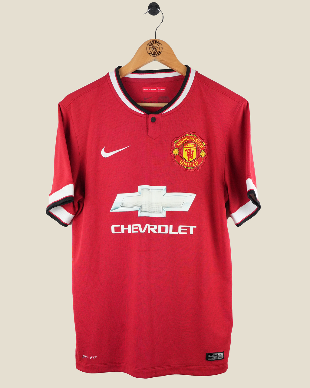 MANCHESTER UNITED 2014/15 VAN PERSIE HOME SHIRT (S) NIKE