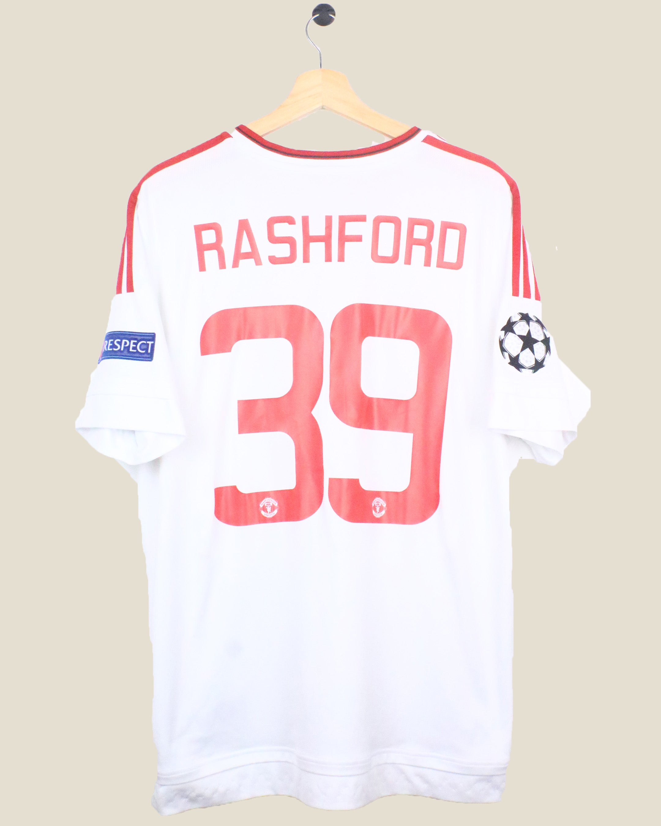 MANCHESTER UNITED 2015/16 RASHFORD #39 UCL AWAY (L)