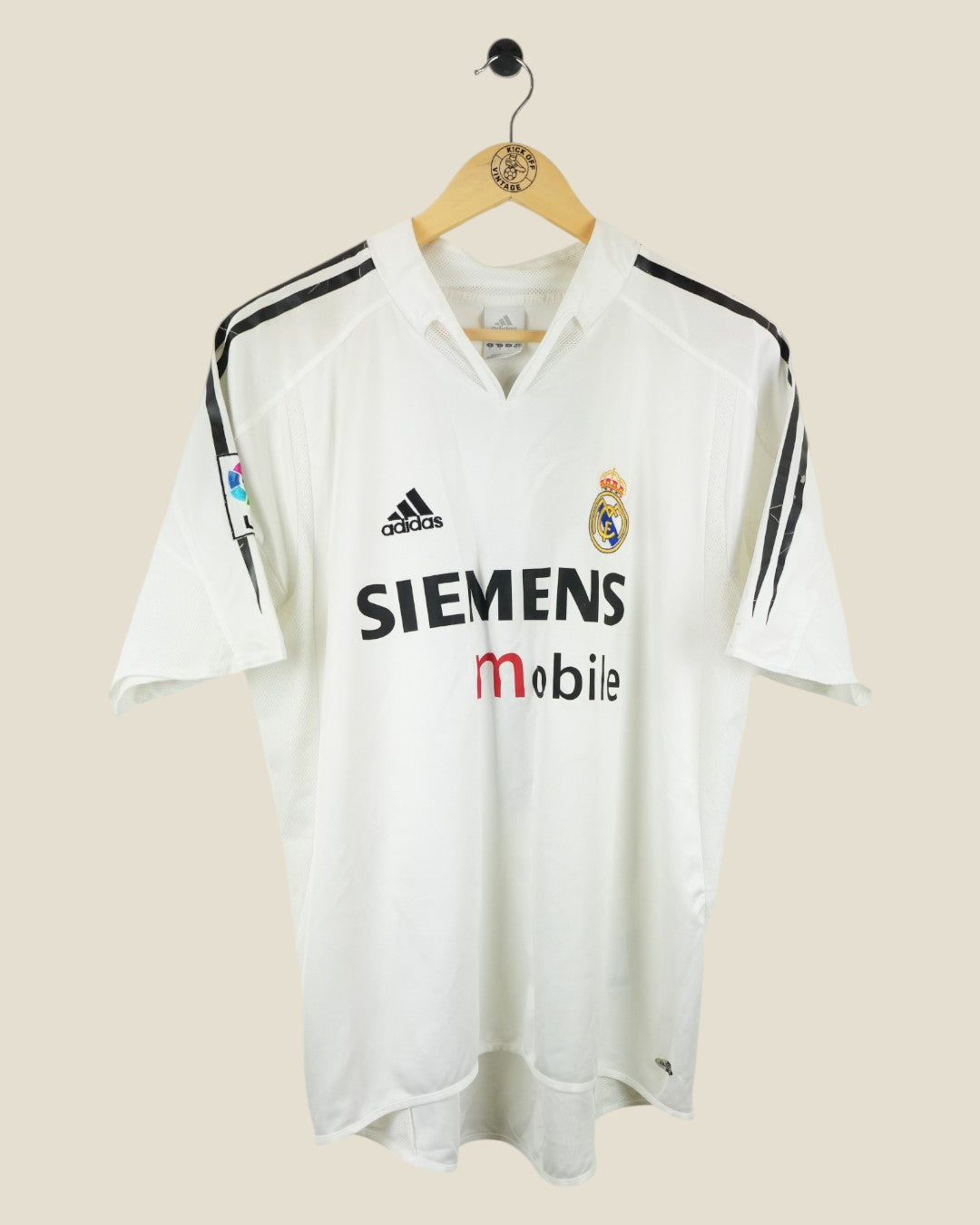 REAL MADRID 2004/05 RAUL HOME SHIRT (M) ADIDAS