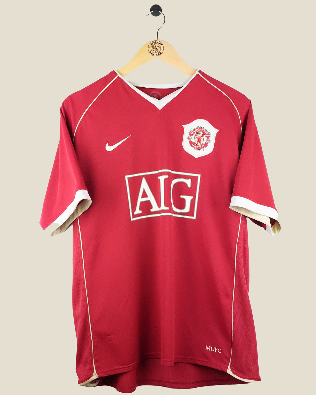 MANCHESTER UNITED 2006/07 RONALDO HOME SHIRT (M) NIKE