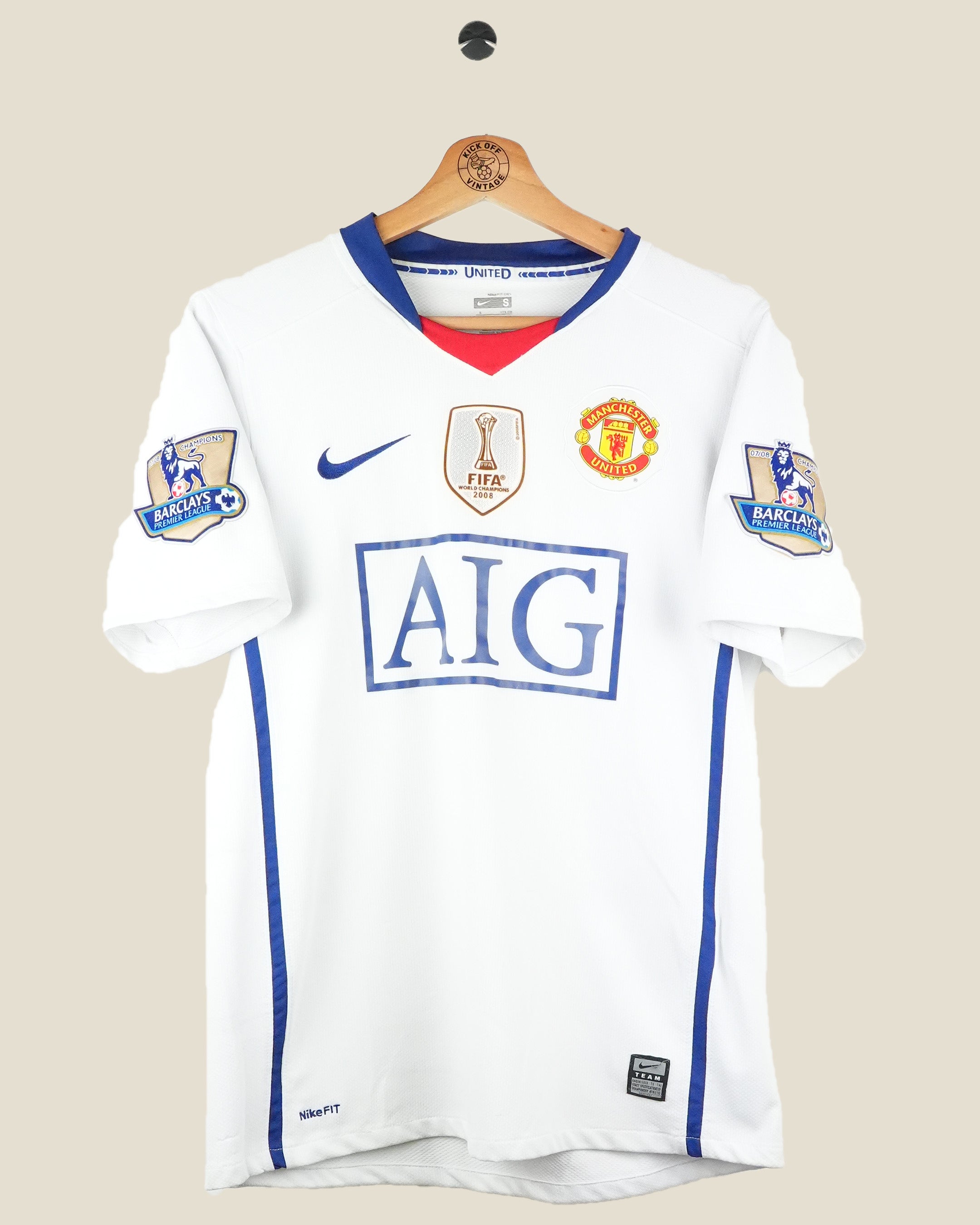 MANCHESTER UNITED 2008/09 RONALDO AWAY SHIRT (S) NIKE