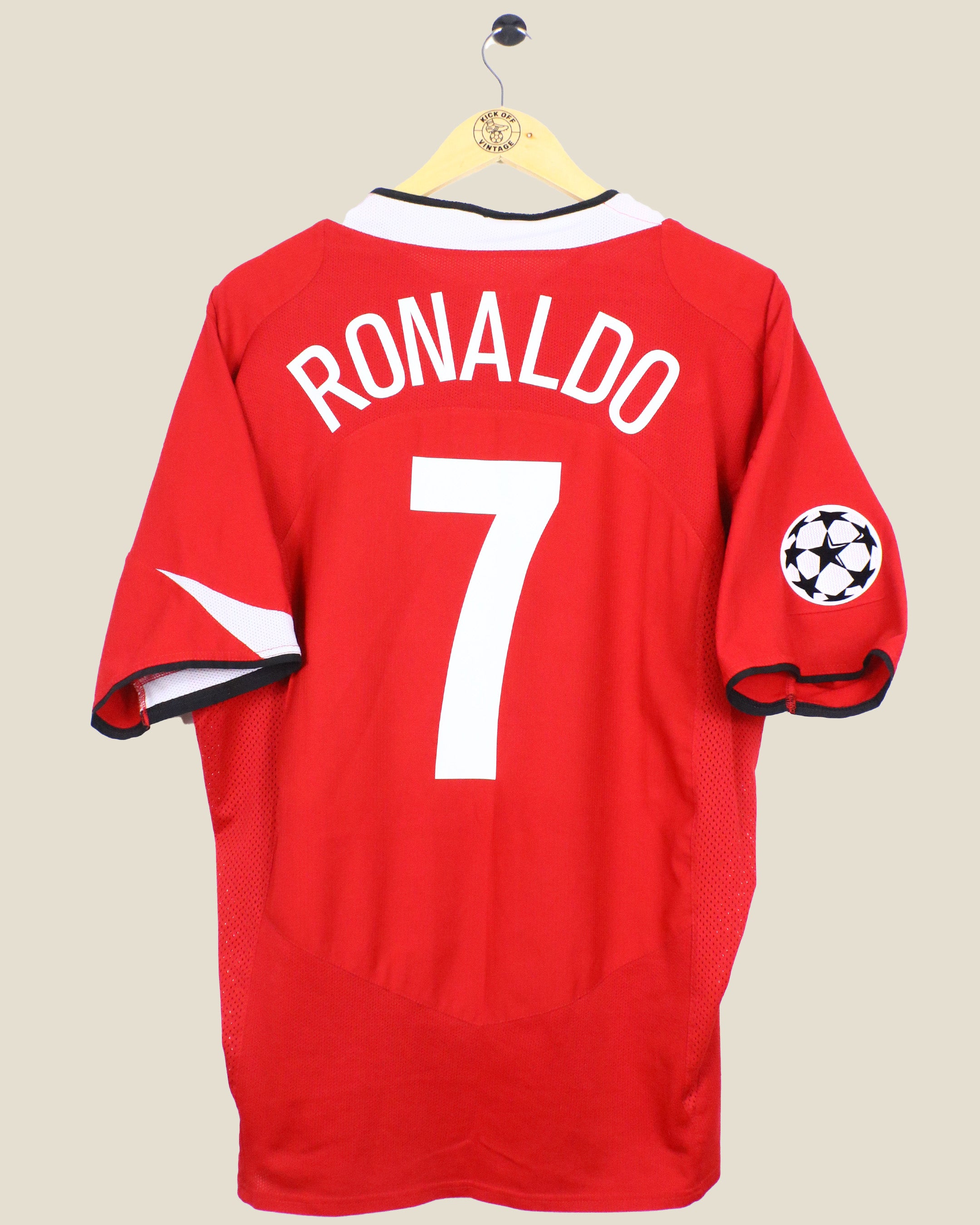 MANCHESTER UNITED 2004/05 RONALDO UCL HOME (XL) NIKE
