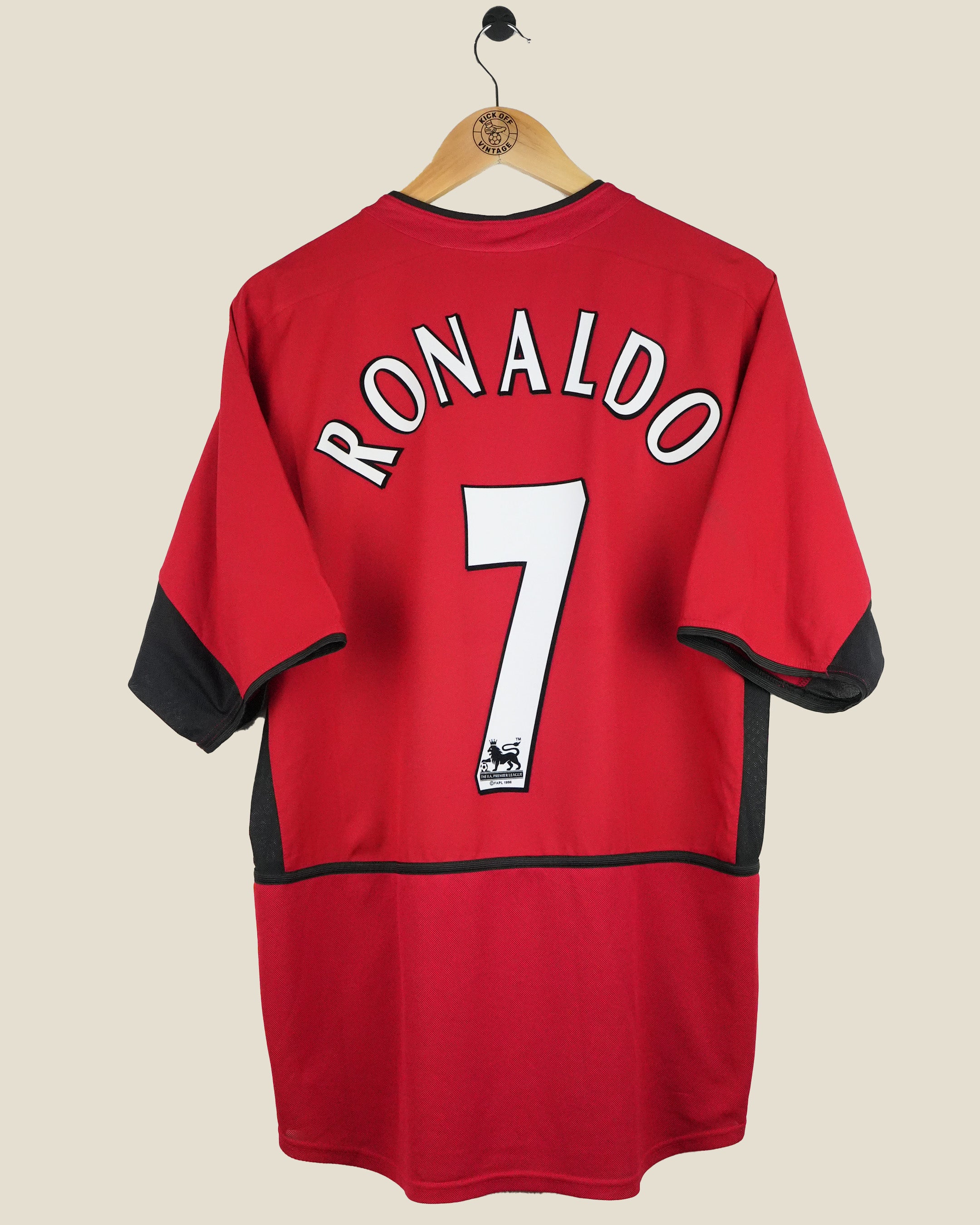 MANCHESTER UNITED 2003/04 RONALDO HOME SHIRT (L) NIKE
