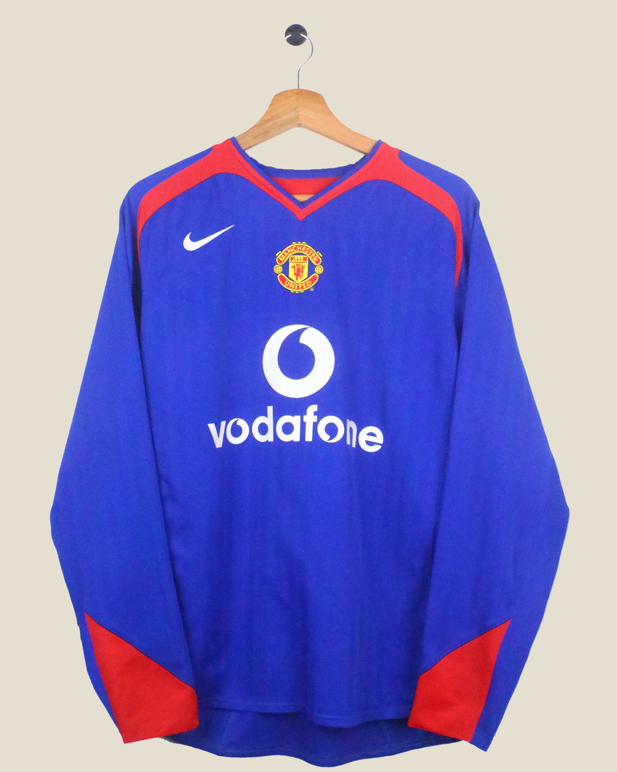 MANCHESTER UNITED 2003/05 RONALDO #7 AWAY L/S (M) NIKE