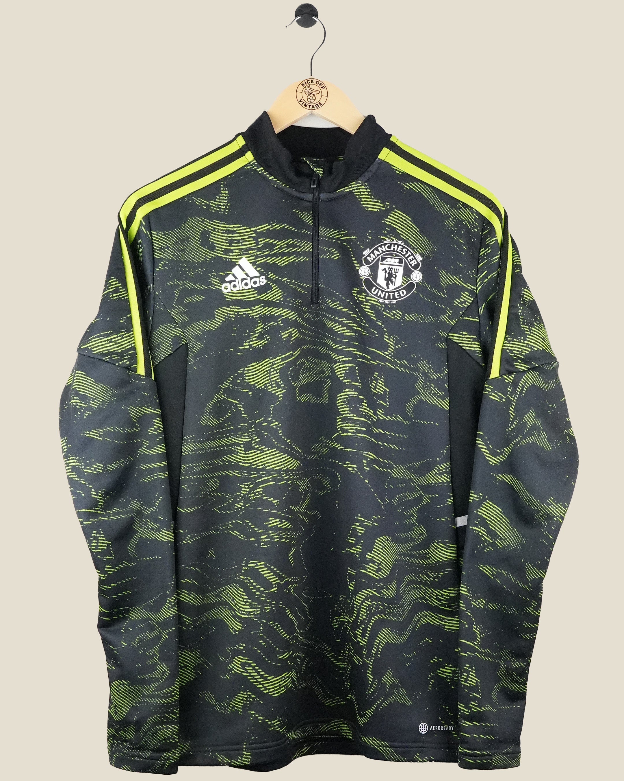 MANCHESTER UNITED 2022/23 TRAINING SWEATER (S) ADIDAS
