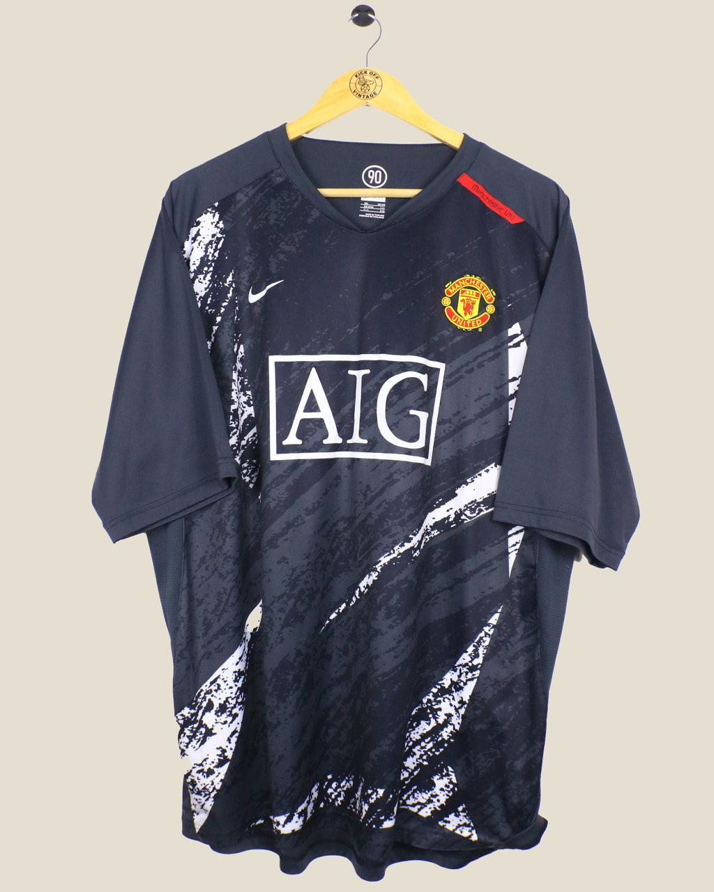 MANCHESTER UNITED 2007/08 TRAINING SHIRT (XXL) NIKE