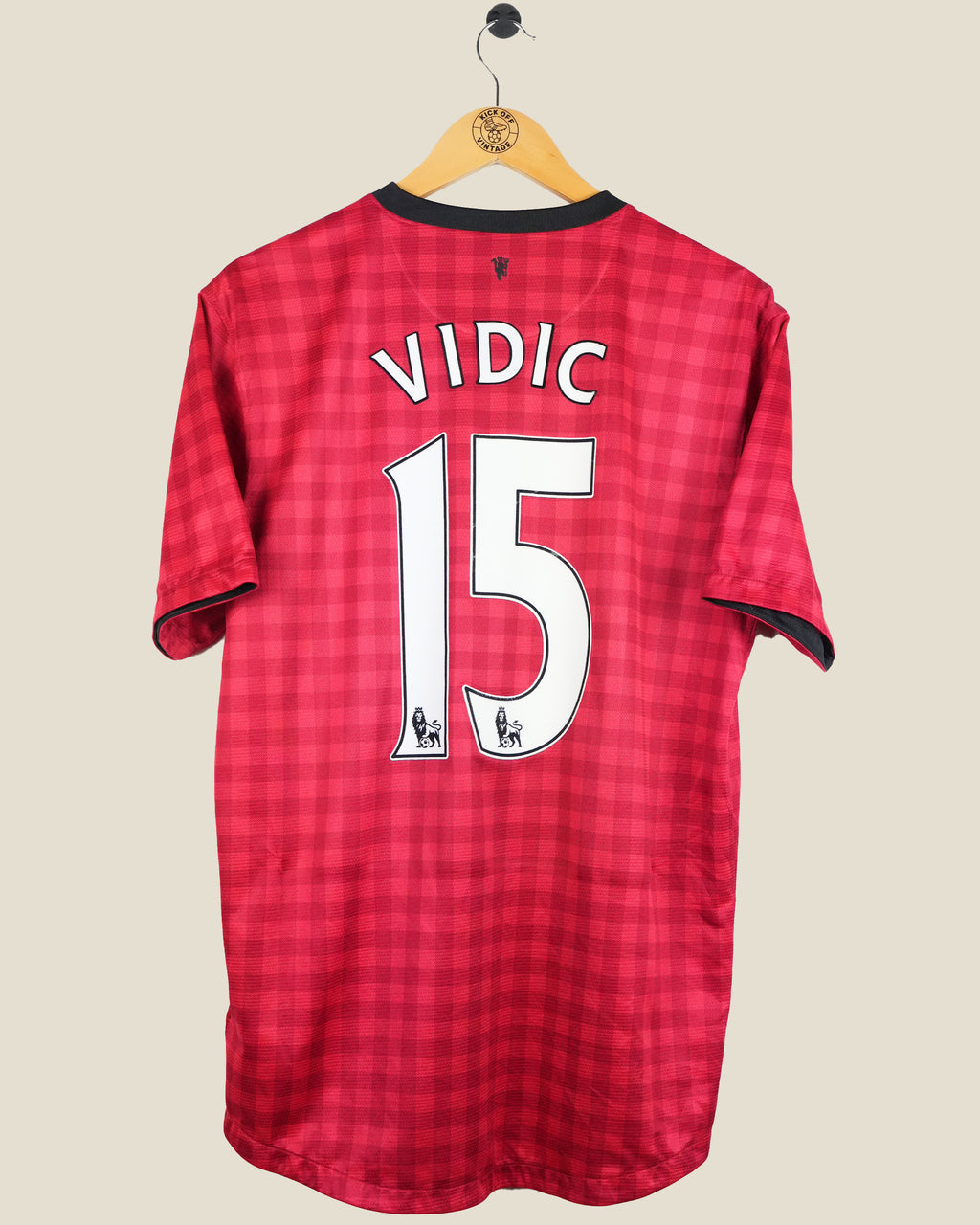 MANCHESTER UNITED 2012/13 VIDIC HOME SHIRT (L) NIKE