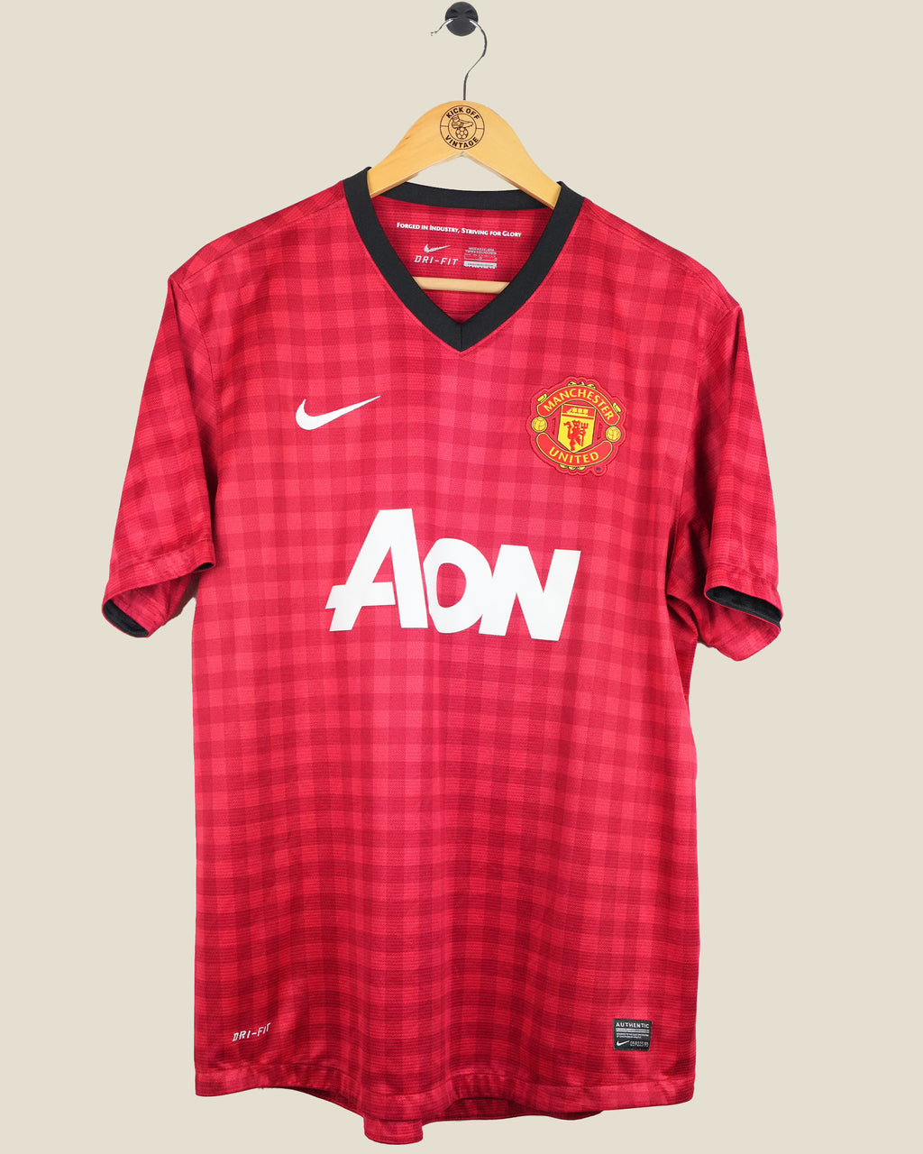 MANCHESTER UNITED 2012/13 VIDIC HOME SHIRT (L) NIKE