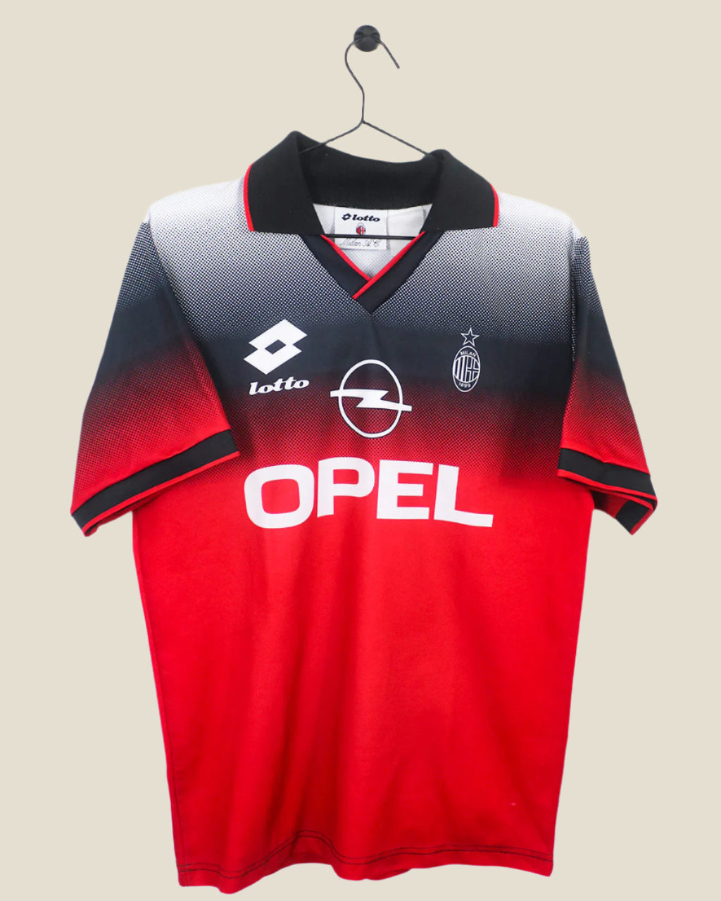 AC MILAN 1995/96 TRAINING SHIRT (M) LOTTO