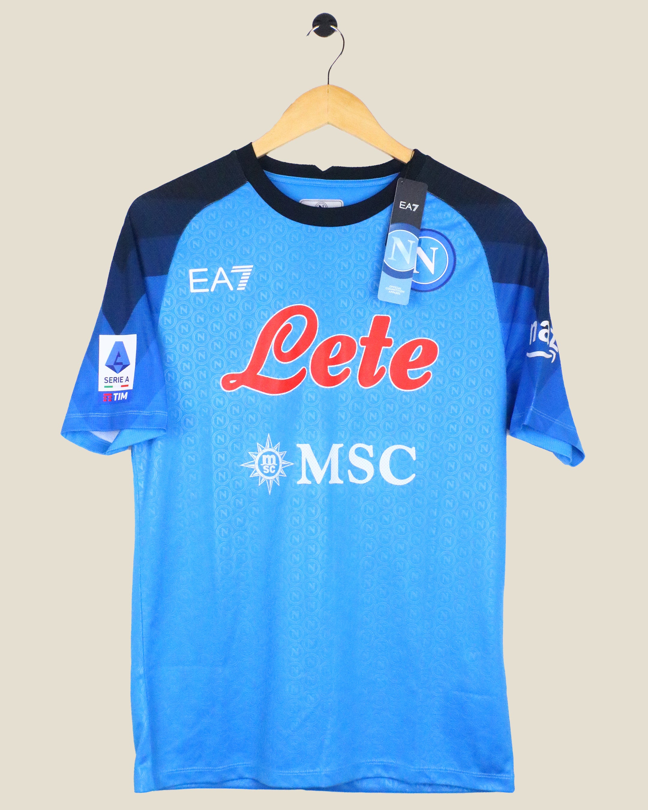 NAPOLI 2022/23 KVARATSKHELIA CHAMPIONS PLAYER VERSION BNWT (M) ARMANI