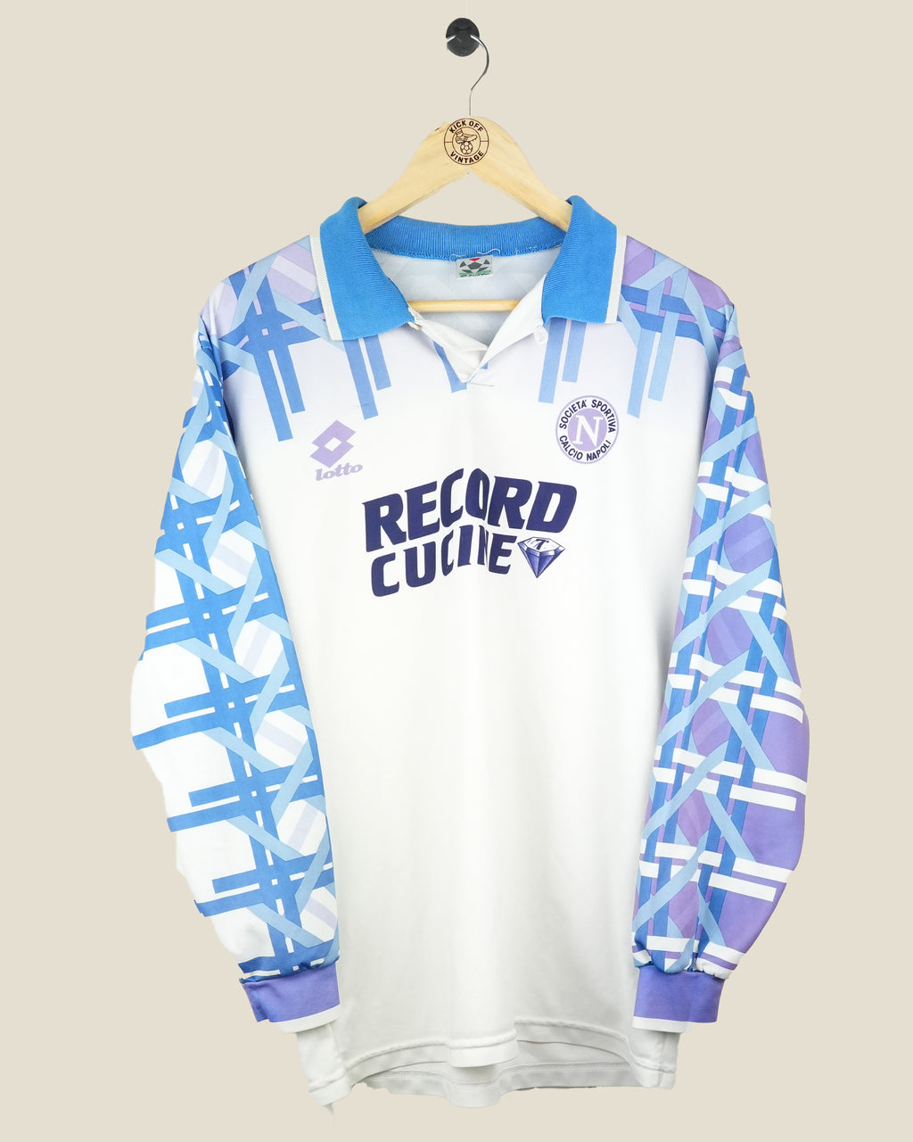 NAPOLI 1994/95 AWAY L/S SHIRT (L) LOTTO
