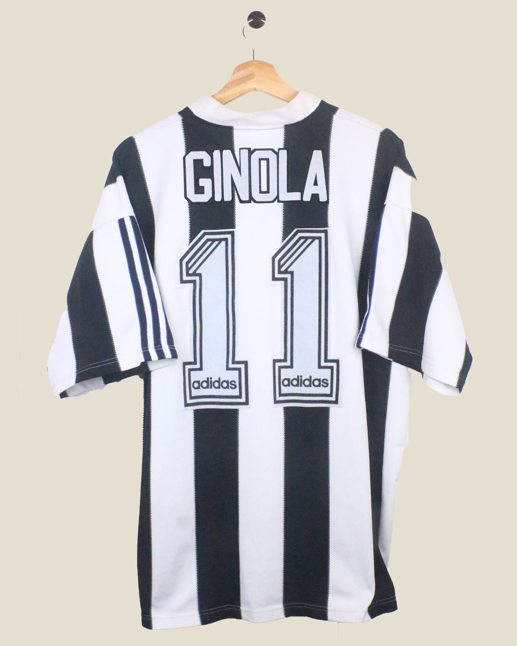 NEWCASTLE UNITED 1995/96 GINOLA #11 HOME (XL) ADIDAS