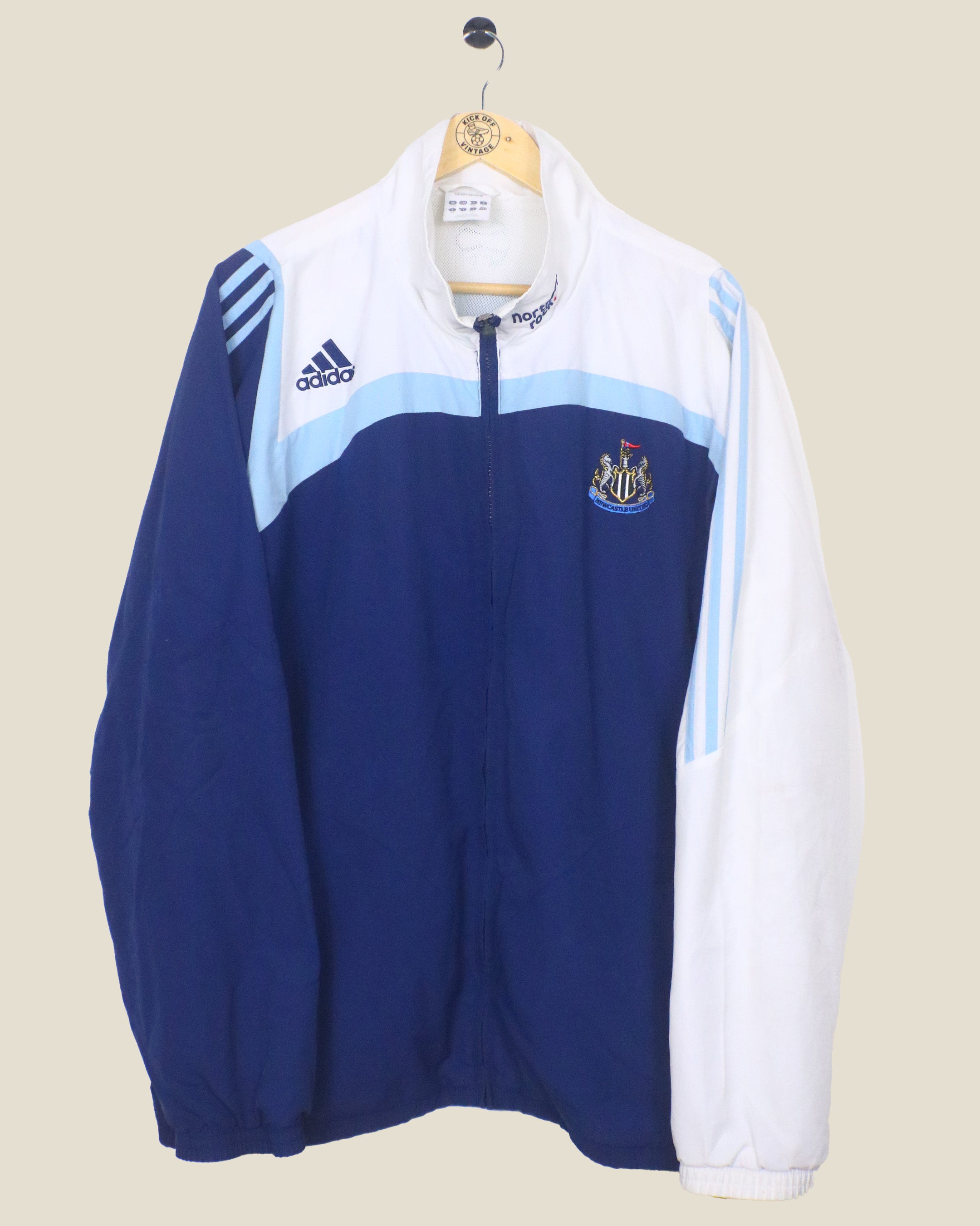 NEWCASTLE UNITED 2007/08 TRACK JACKET (L) ADIDAS
