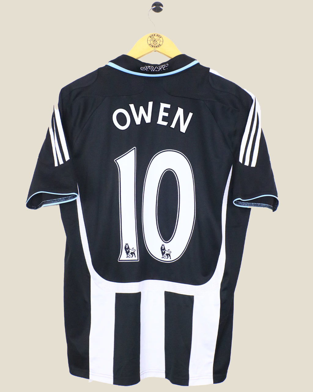 NEWCASTLE UNITED 2007/08 OWEN HOME SHIRT (L) ADIDAS