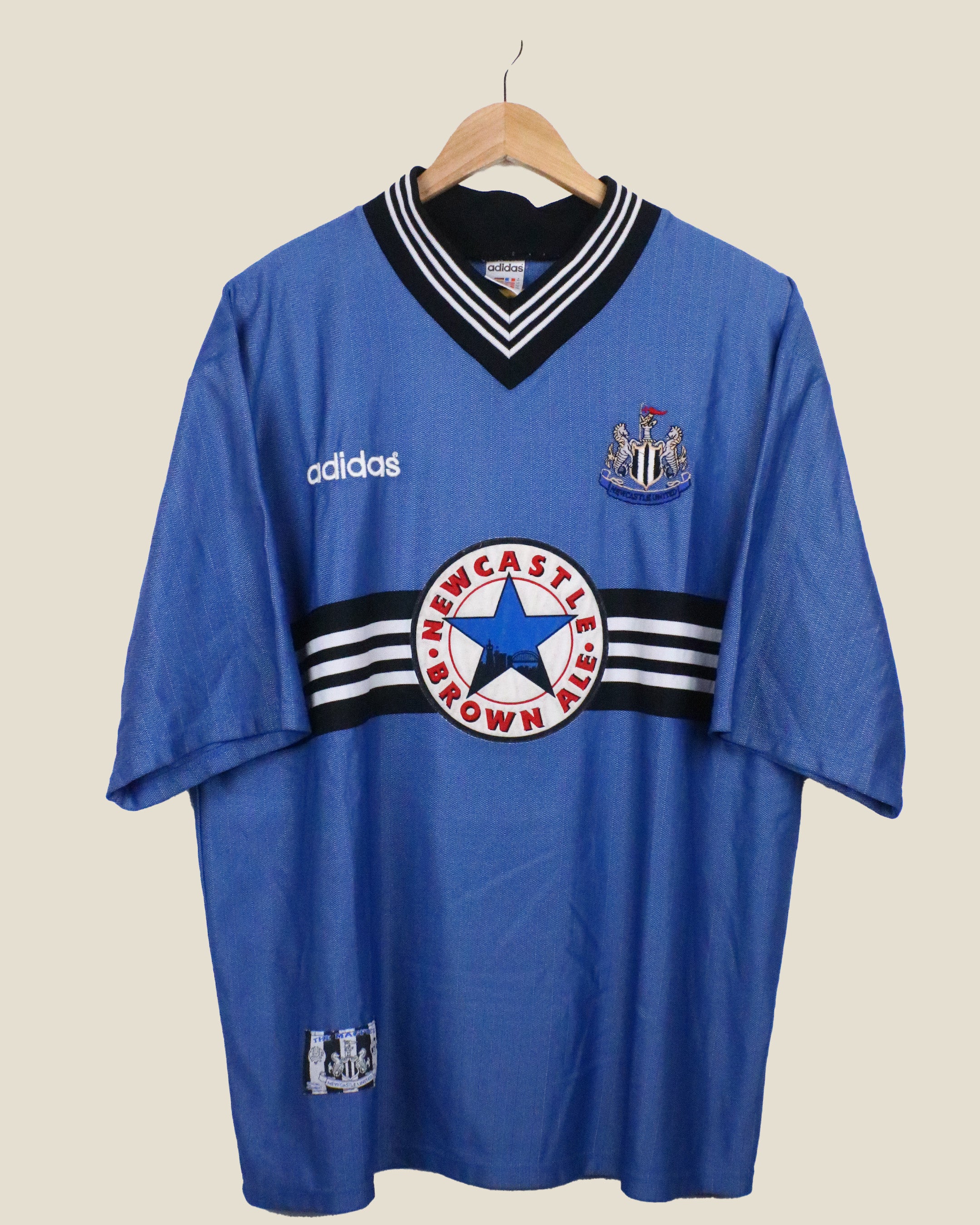 NEWCASTLE UNITED 1996/97 SHEARER #9 AWAY (XL) ADIDAS