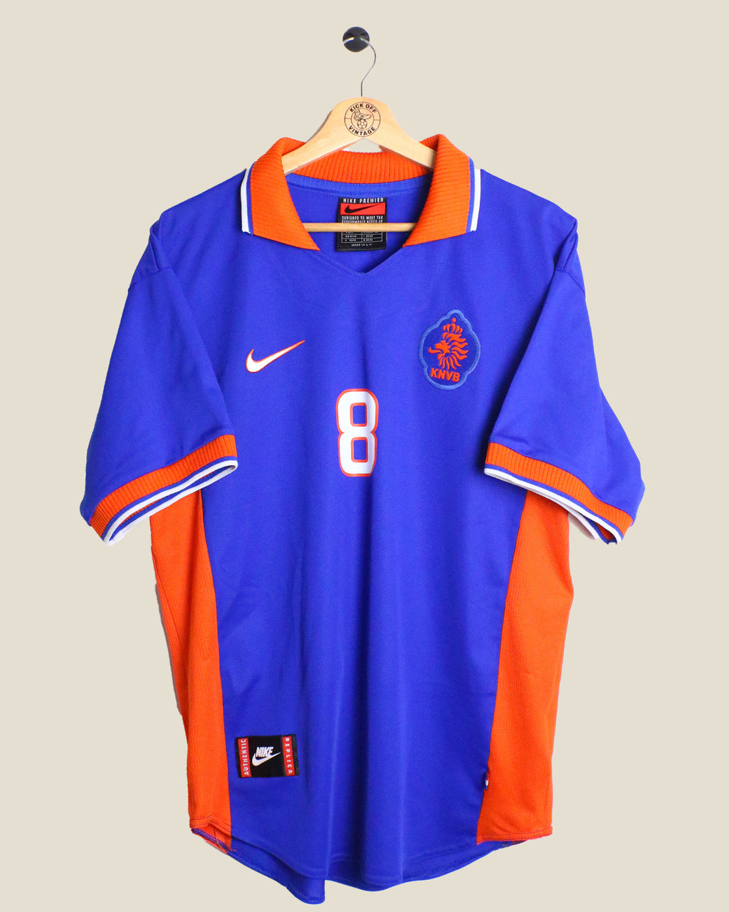 NETHERLANDS 1997 BERGKAMP AWAY (L) NIKE
