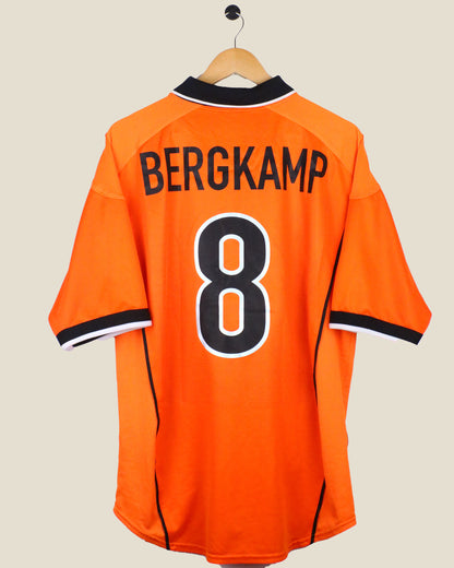 NETHERLANDS 1998 BERGKAMP #8 HOME (XL) NIKE