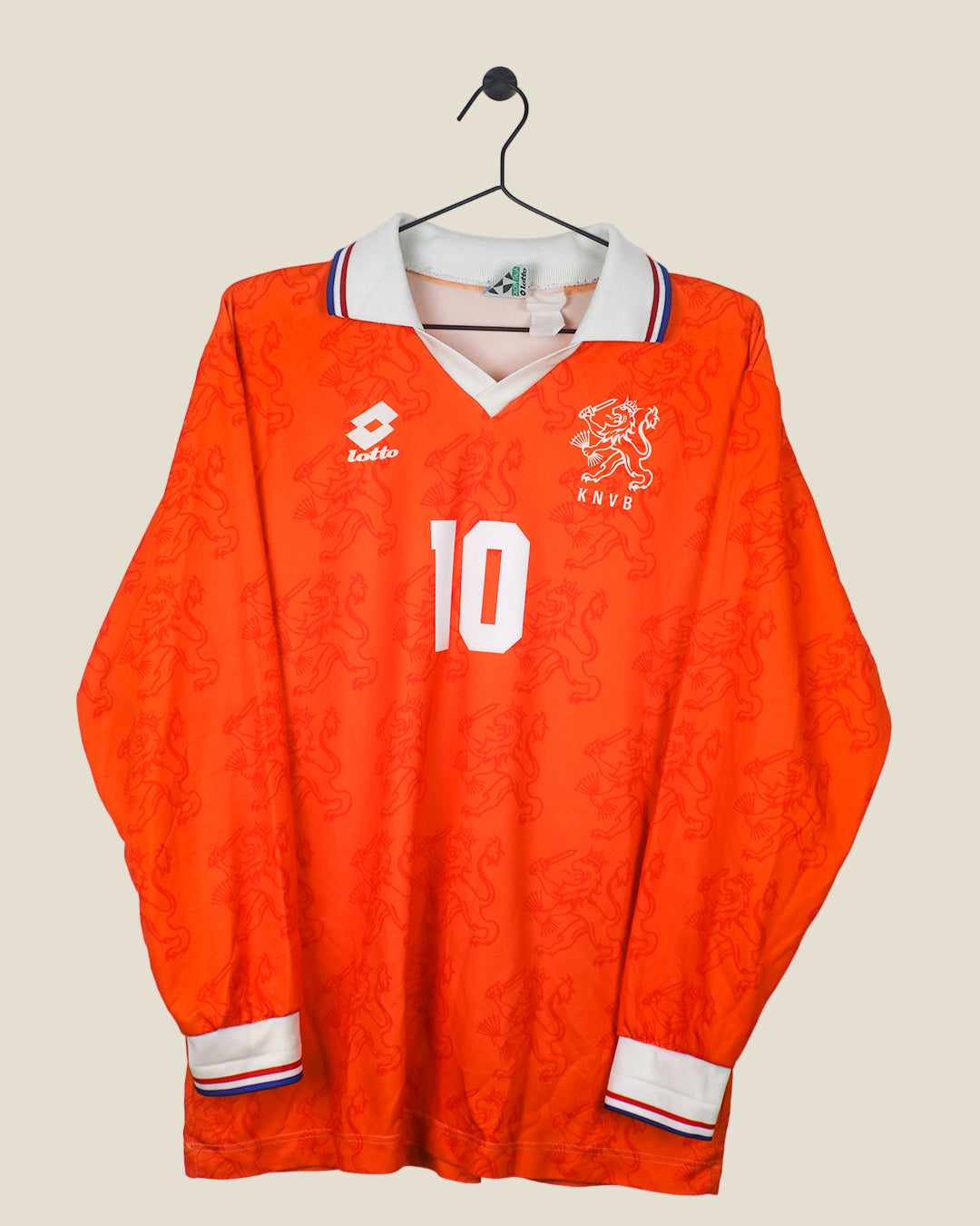 NETHERLANDS 1994 BERGKAMP #10 HOME L/S (L) LOTTO